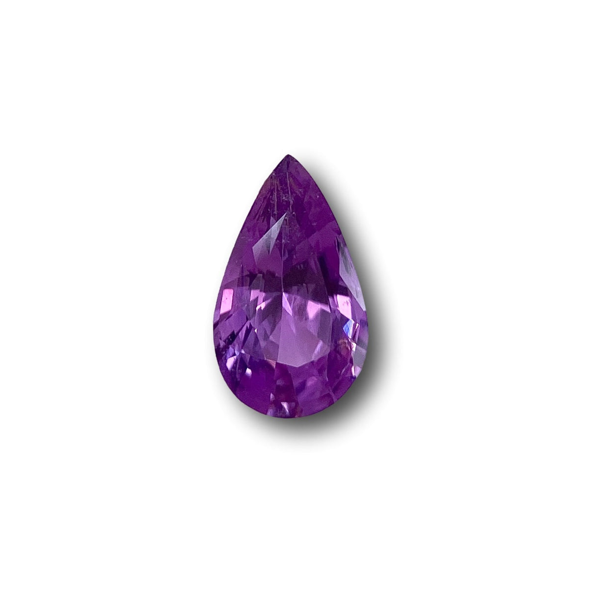 1.32ct | Brilliant Cut Pear Shape Violet Sapphire-Modern Rustic Diamond