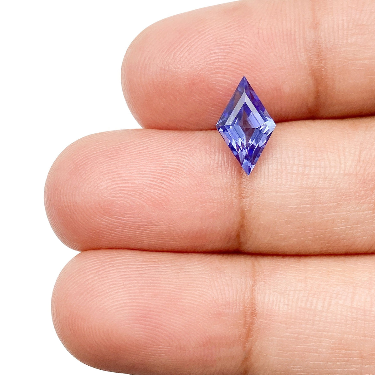 1.33ct | Lozenge Shape Step Cut Tanzanite-Modern Rustic Diamond