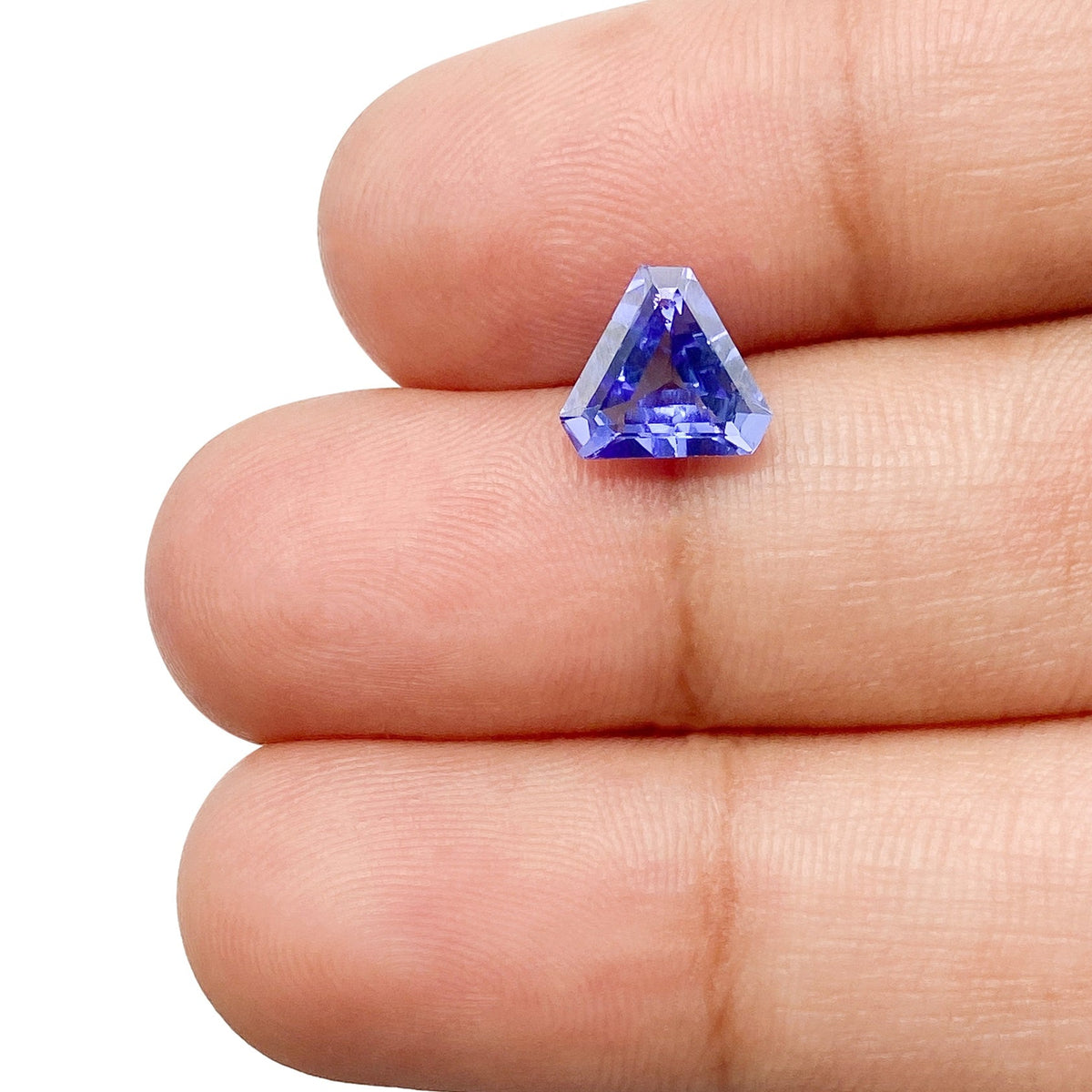 1.33ct | Shield Shape Step Cut Tanzanite-Modern Rustic Diamond