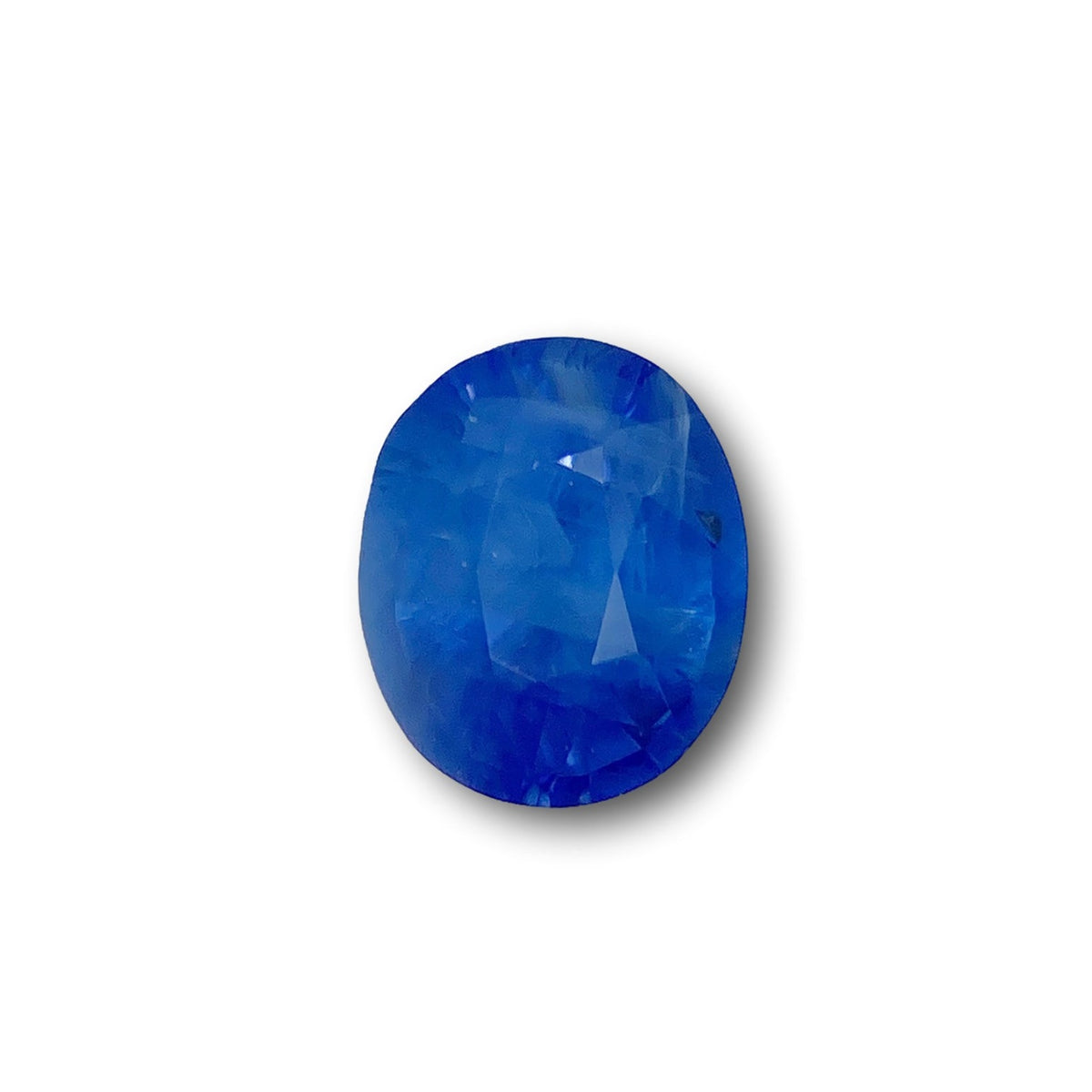 1.34ct | Brilliant Cut Oval Shape Blue Silky Sapphire-Modern Rustic Diamond