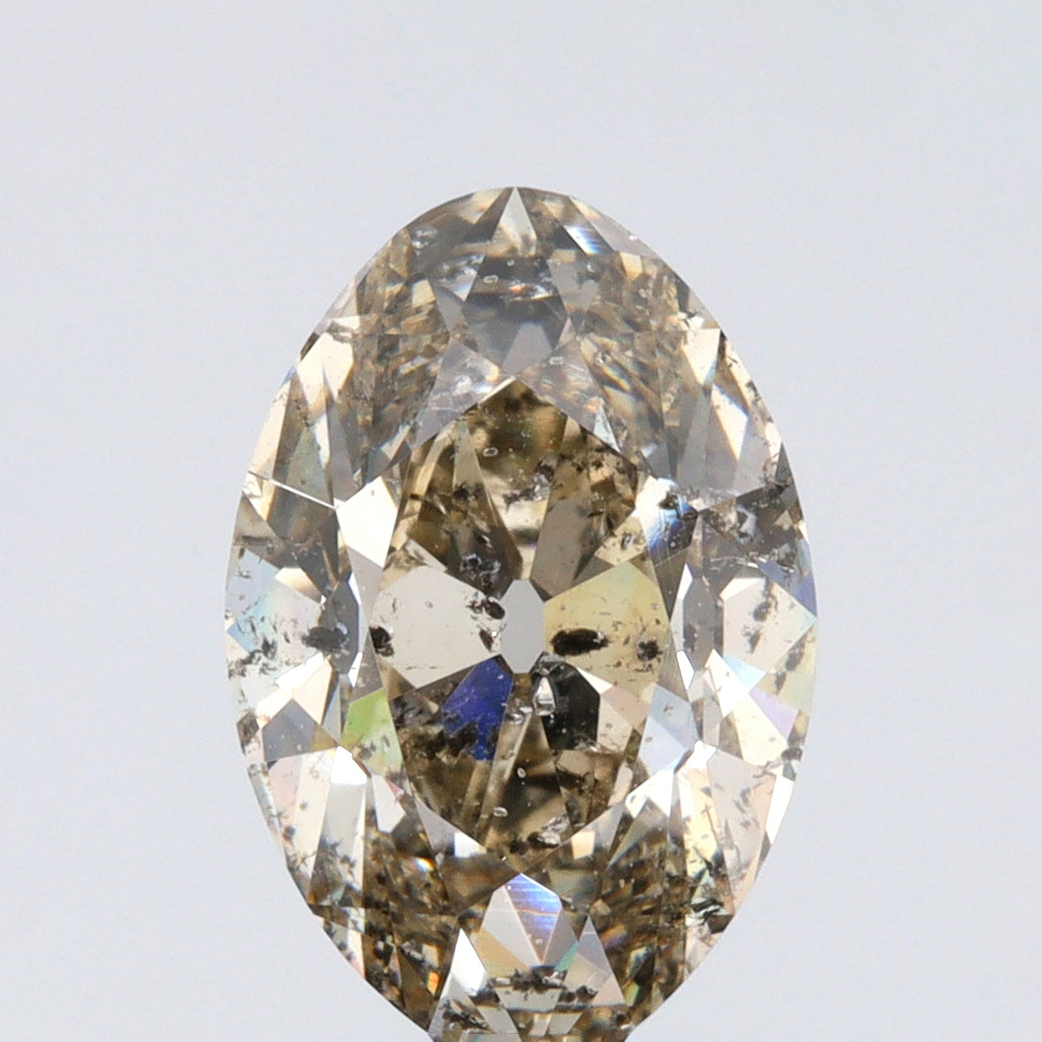 3.11ct | Champagne SI Oval Shape Old Mine Cut Diamond - Modern Rustic Diamond