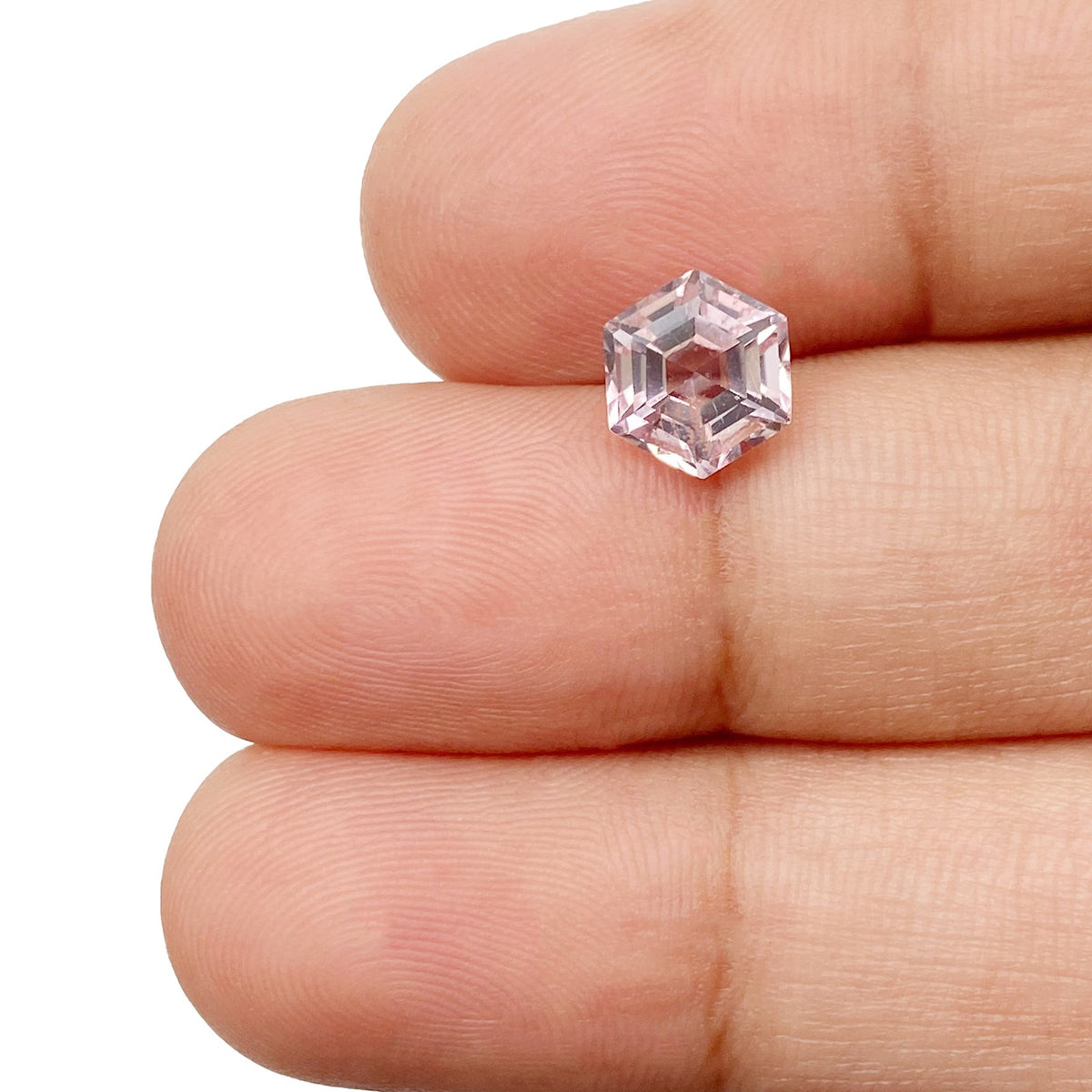 1.37ct | Hexagon Shape Step Cut Tourmaline-Modern Rustic Diamond