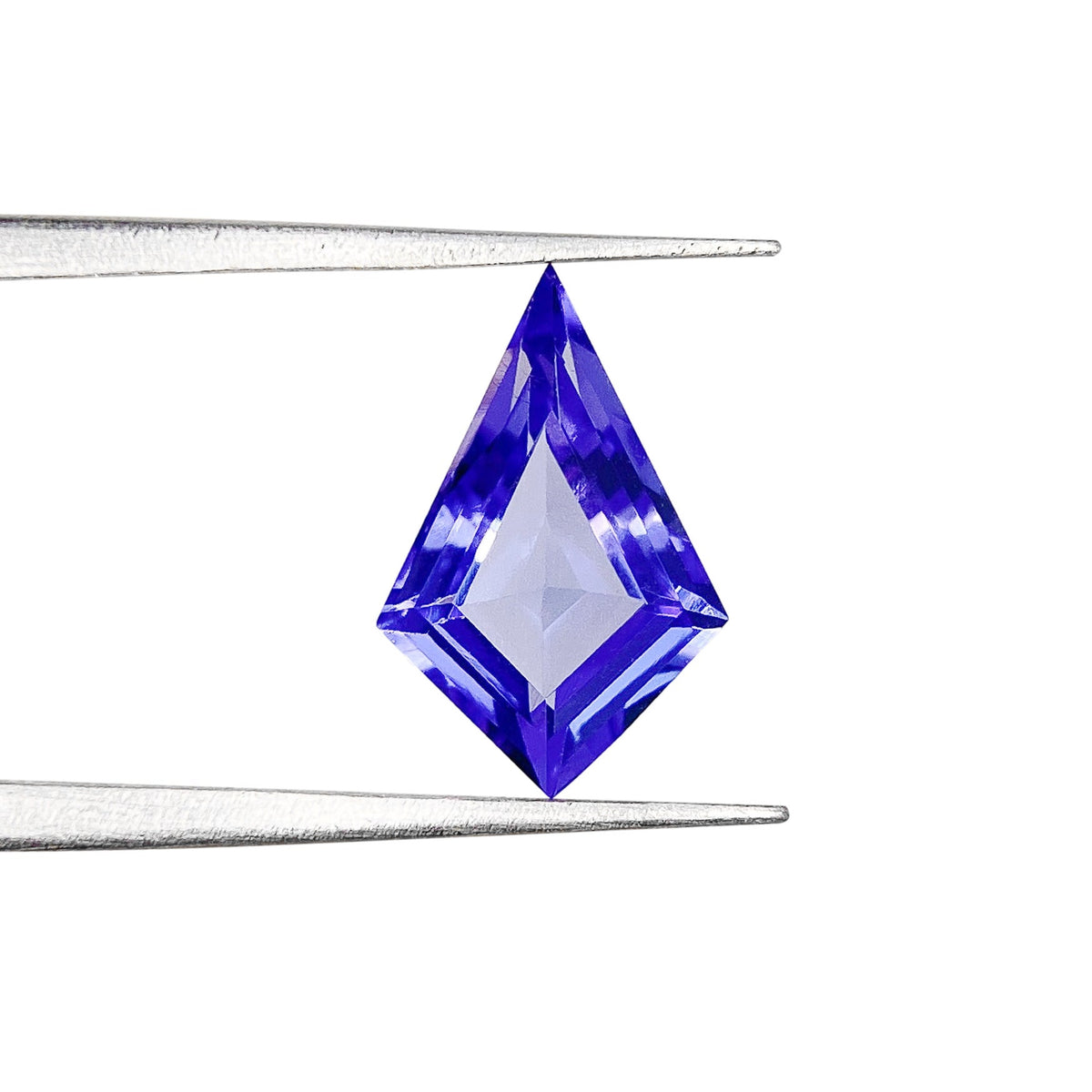 1.39ct | Kite Shape Step Cut Tanzanite-Modern Rustic Diamond