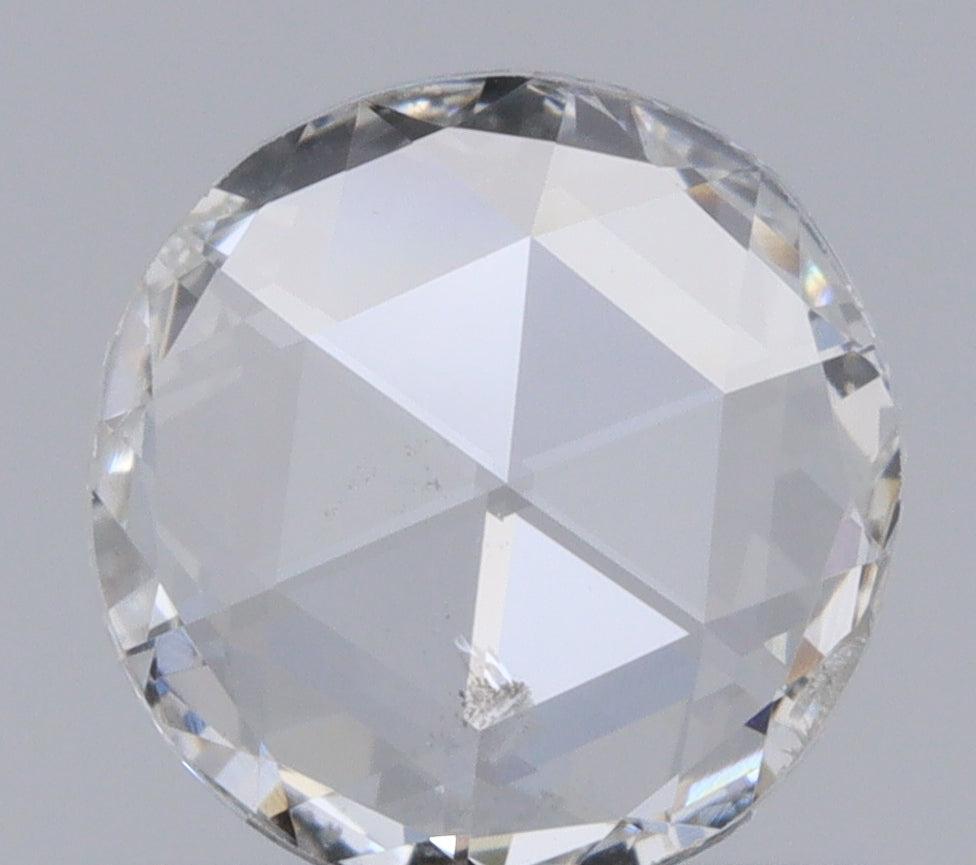 0.50ct | E/SI2 Round Shape Rose Cut Diamond - Modern Rustic Diamond