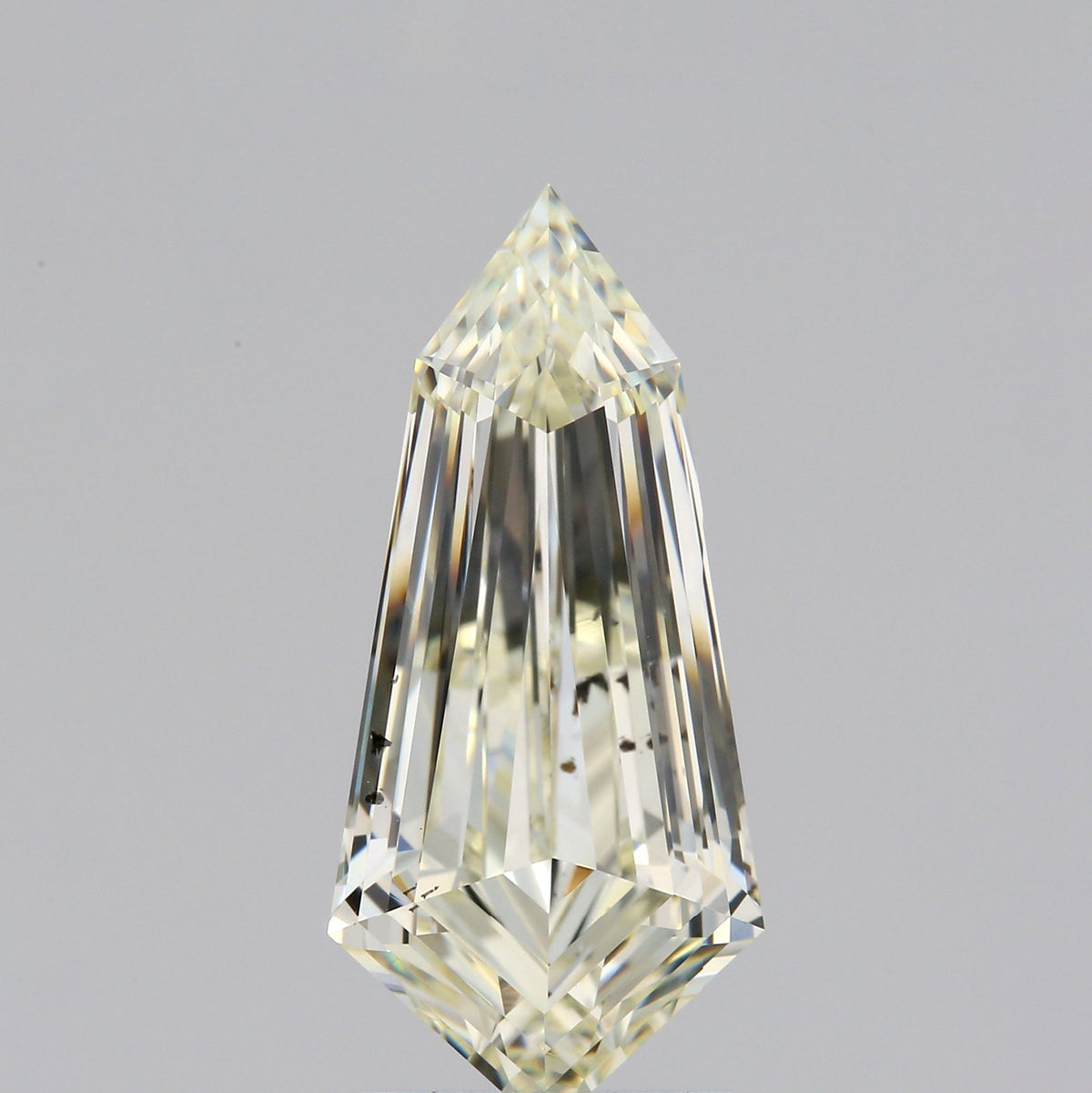 2.13ct | Light Color VS-SI Shield Shape Step Cut Diamond - Modern Rustic Diamond