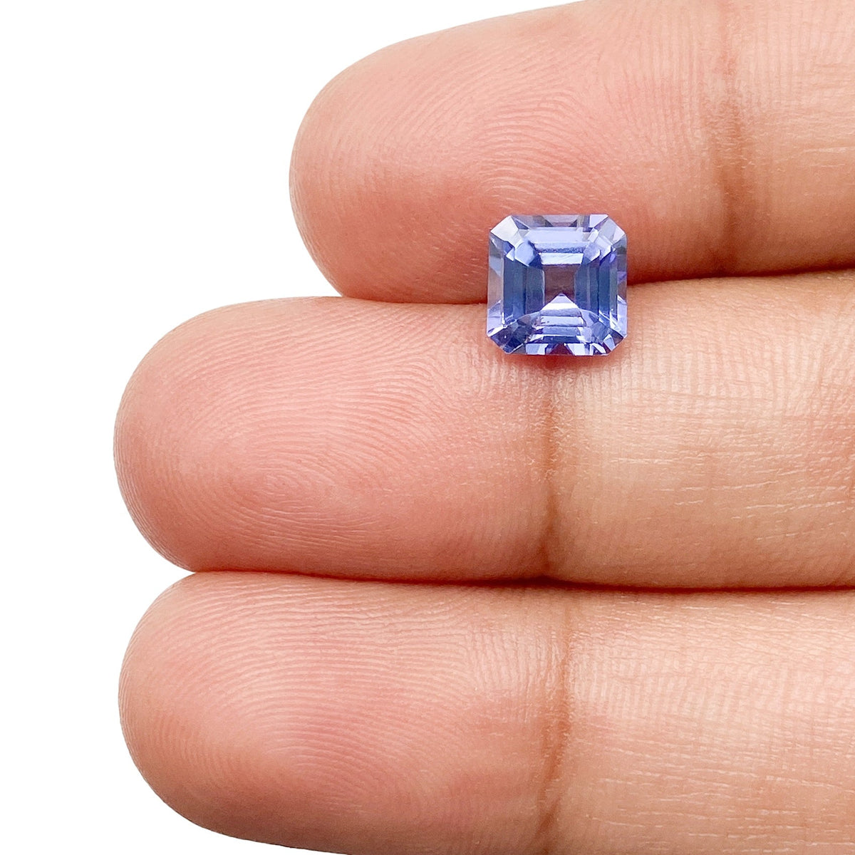 1.40ct | Asscher Shape Step Cut Tanzanite-Modern Rustic Diamond