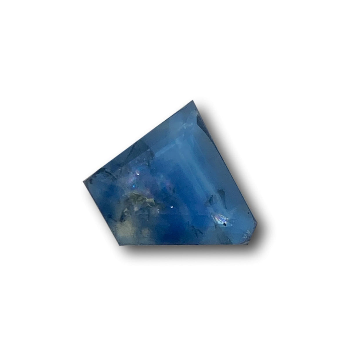 1.41ct | Portrait Cut Geometric Shape Blue Montana Sapphire-Modern Rustic Diamond