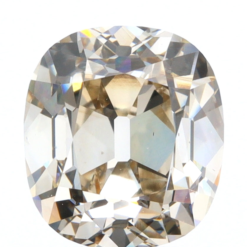 1.42ct | Champagne VVS Cushion Shape Old Mine Cut Diamond-Modern Rustic Diamond