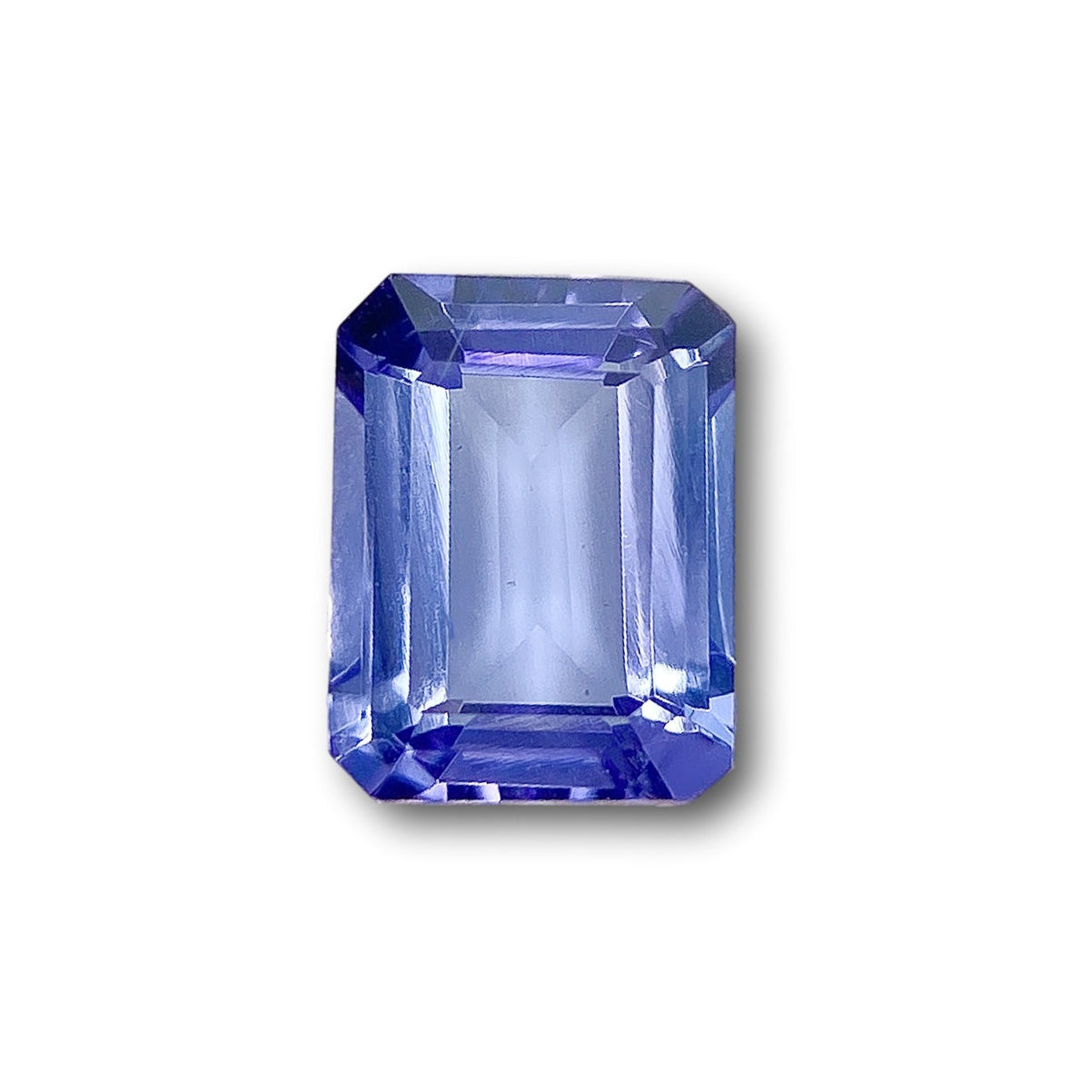 1.44ct | Emerald Shape Step Cut Tanzanite-Modern Rustic Diamond