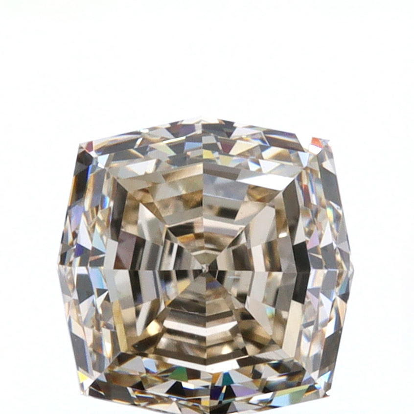 1.01ct | Champagne VVS Cushion Shape Step Cut Diamond - Modern Rustic Diamond