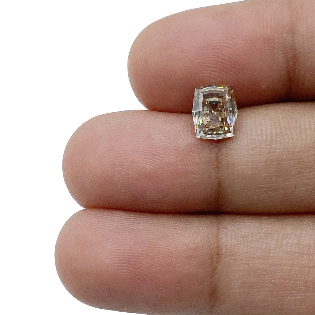 1.46ct | Champagne SI Octagonal Shape Step Cut Diamond-Modern Rustic Diamond