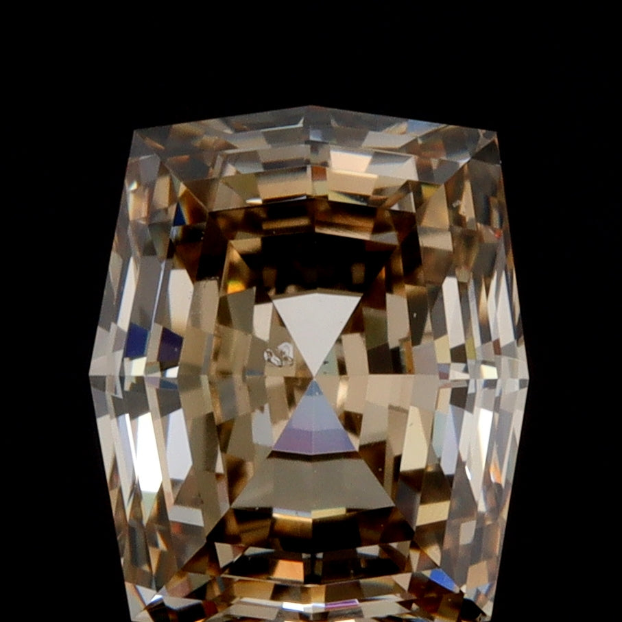 1.46ct | Champagne SI Octagonal Shape Step Cut Diamond-Modern Rustic Diamond