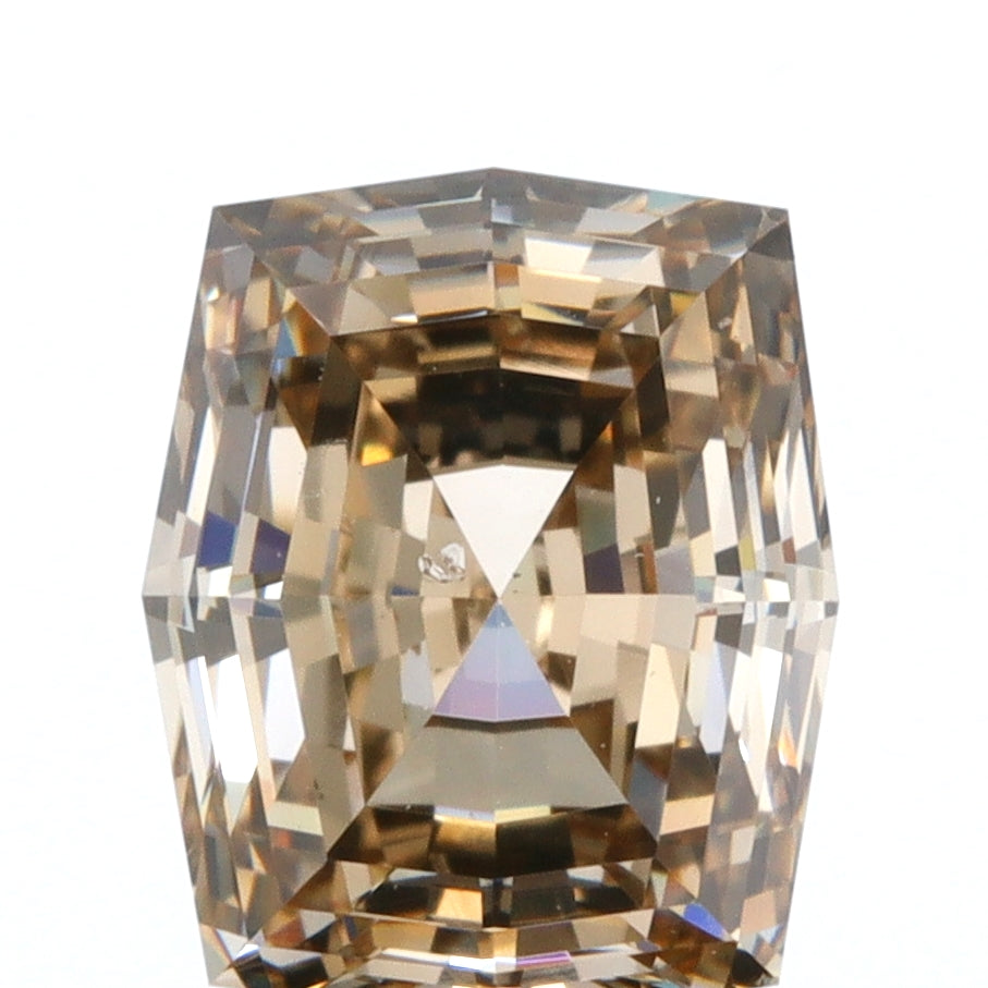 1.46ct | Champagne SI Octagonal Shape Step Cut Diamond-Modern Rustic Diamond