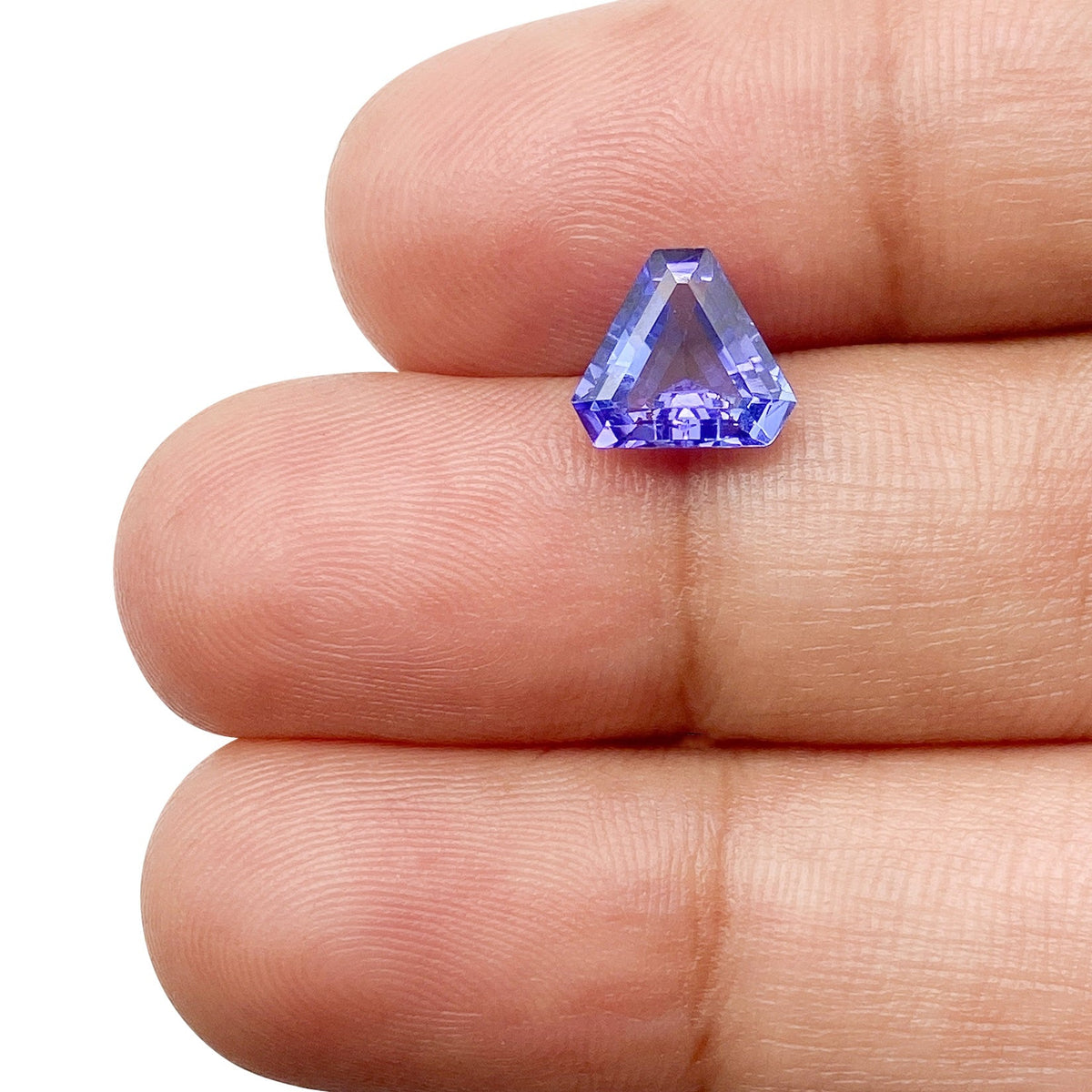 1.47ct | Shield Shape Step Cut Tanzanite-Modern Rustic Diamond