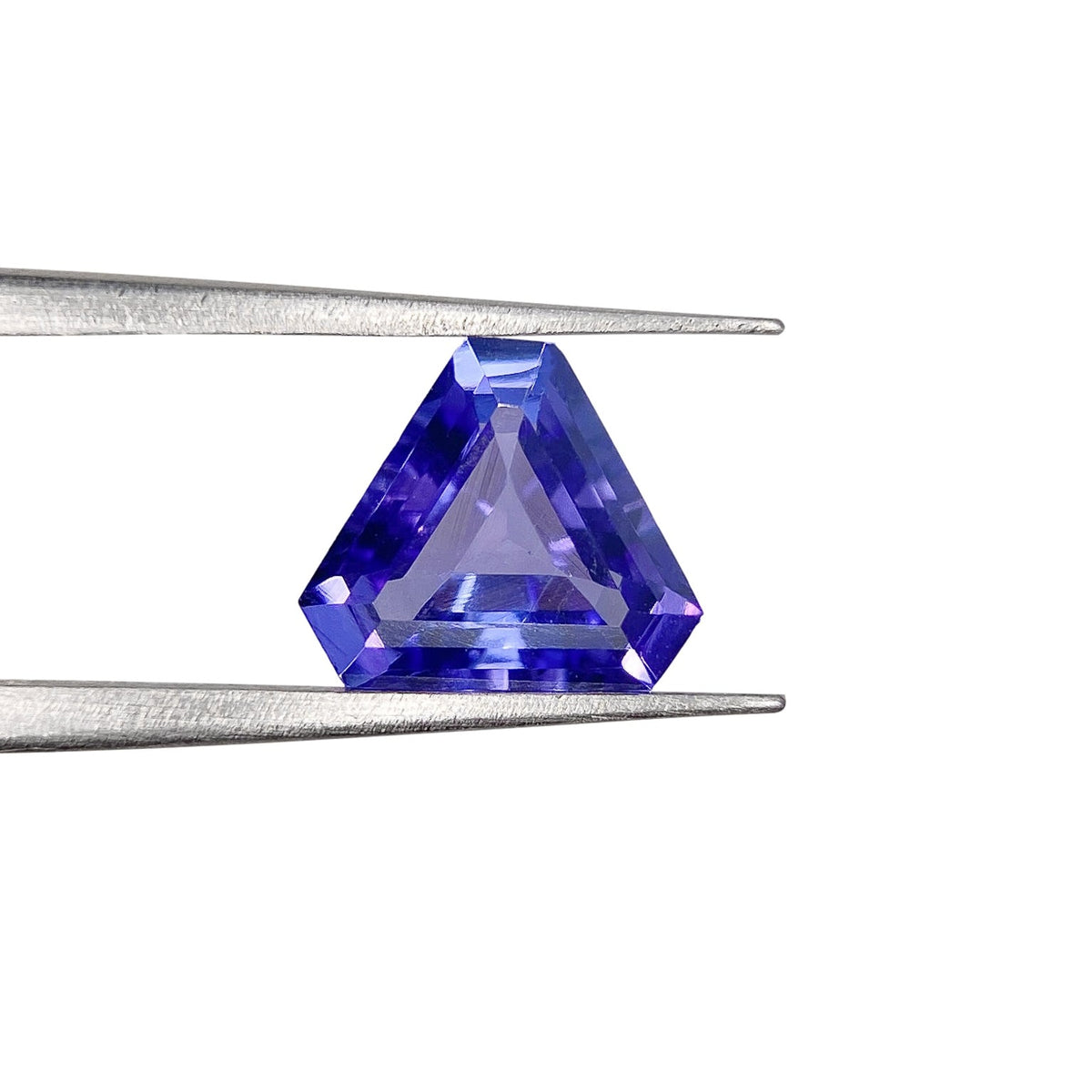 1.47ct | Shield Shape Step Cut Tanzanite-Modern Rustic Diamond