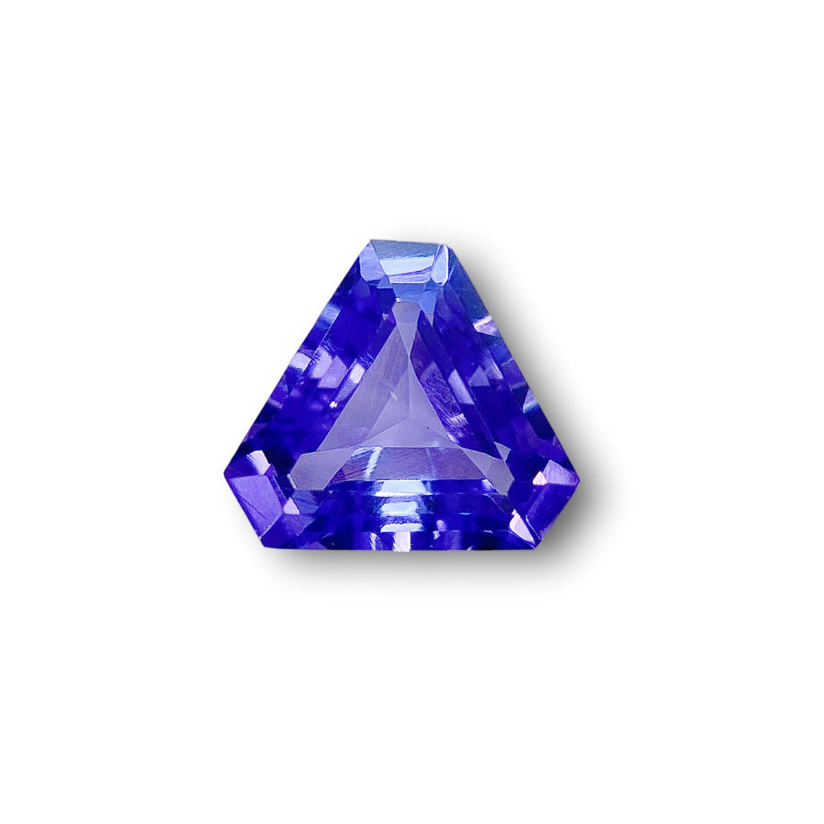 1.47ct | Shield Shape Step Cut Tanzanite-Modern Rustic Diamond