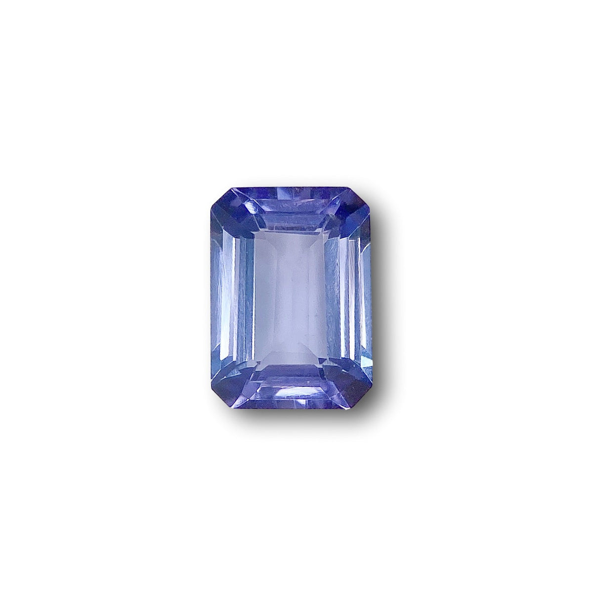 1.48ct | Emerald Shape Step Cut Tanzanite-Modern Rustic Diamond