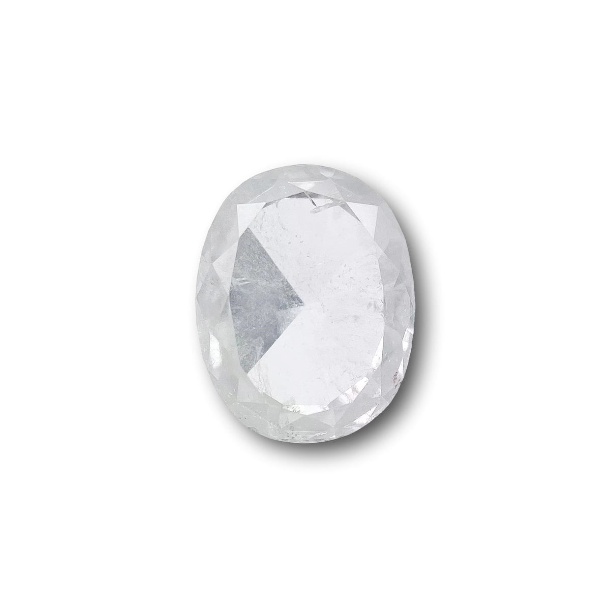 1.57ct | Salt &amp; Pepper Oval Shape Rose Cut Diamond - Modern Rustic Diamond