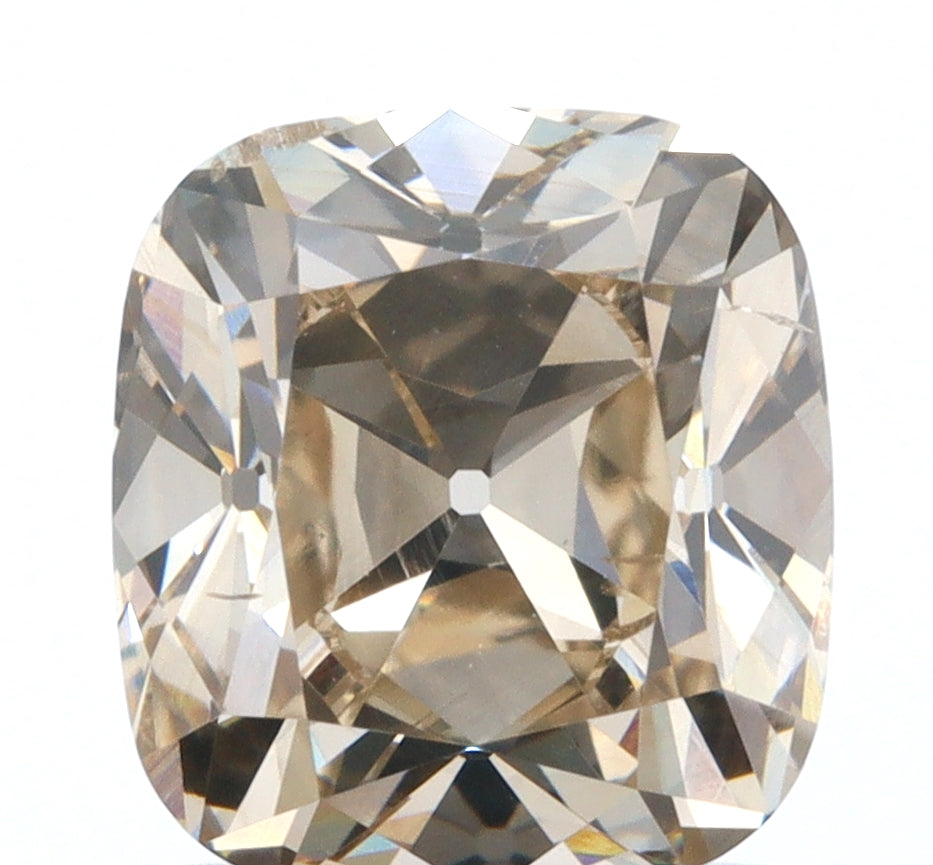 1.62ct | Champagne VS Cushion Shape Old Mine Cut Diamond - Modern Rustic Diamond