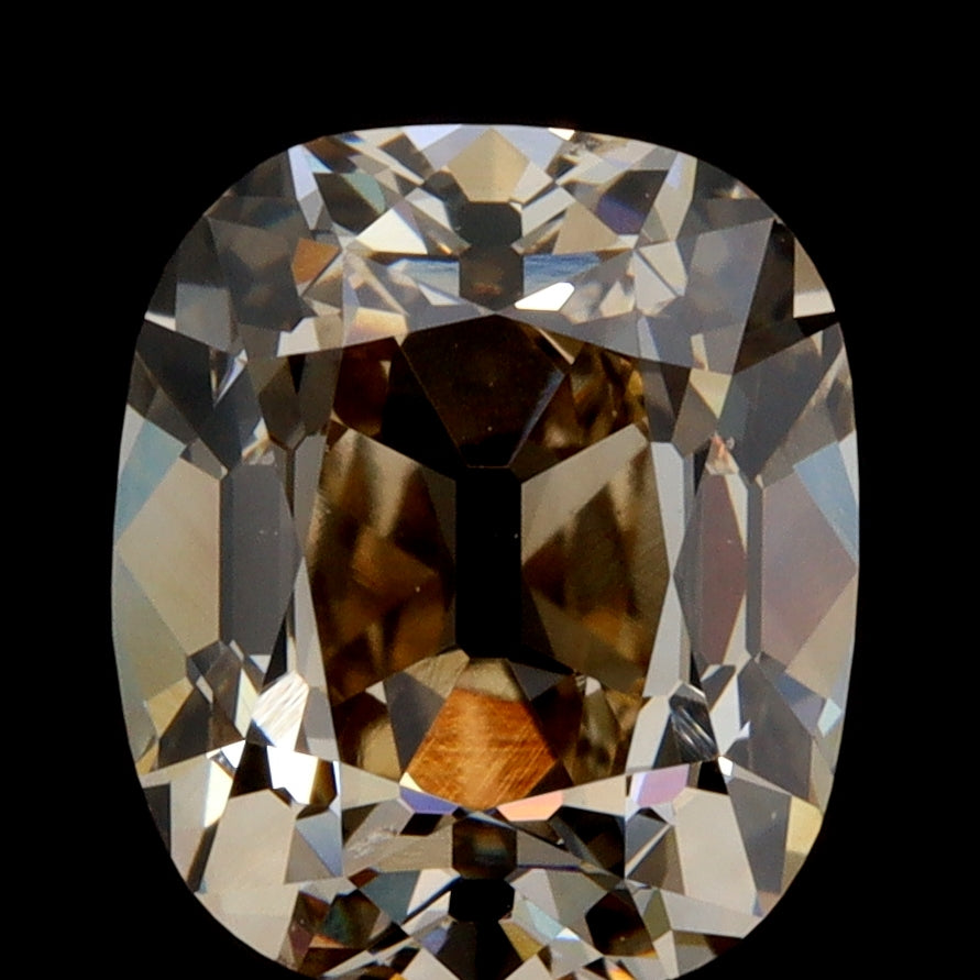 1.51ct | Champagne VVS Cushion Shape Old Mine Cut Diamond-Modern Rustic Diamond
