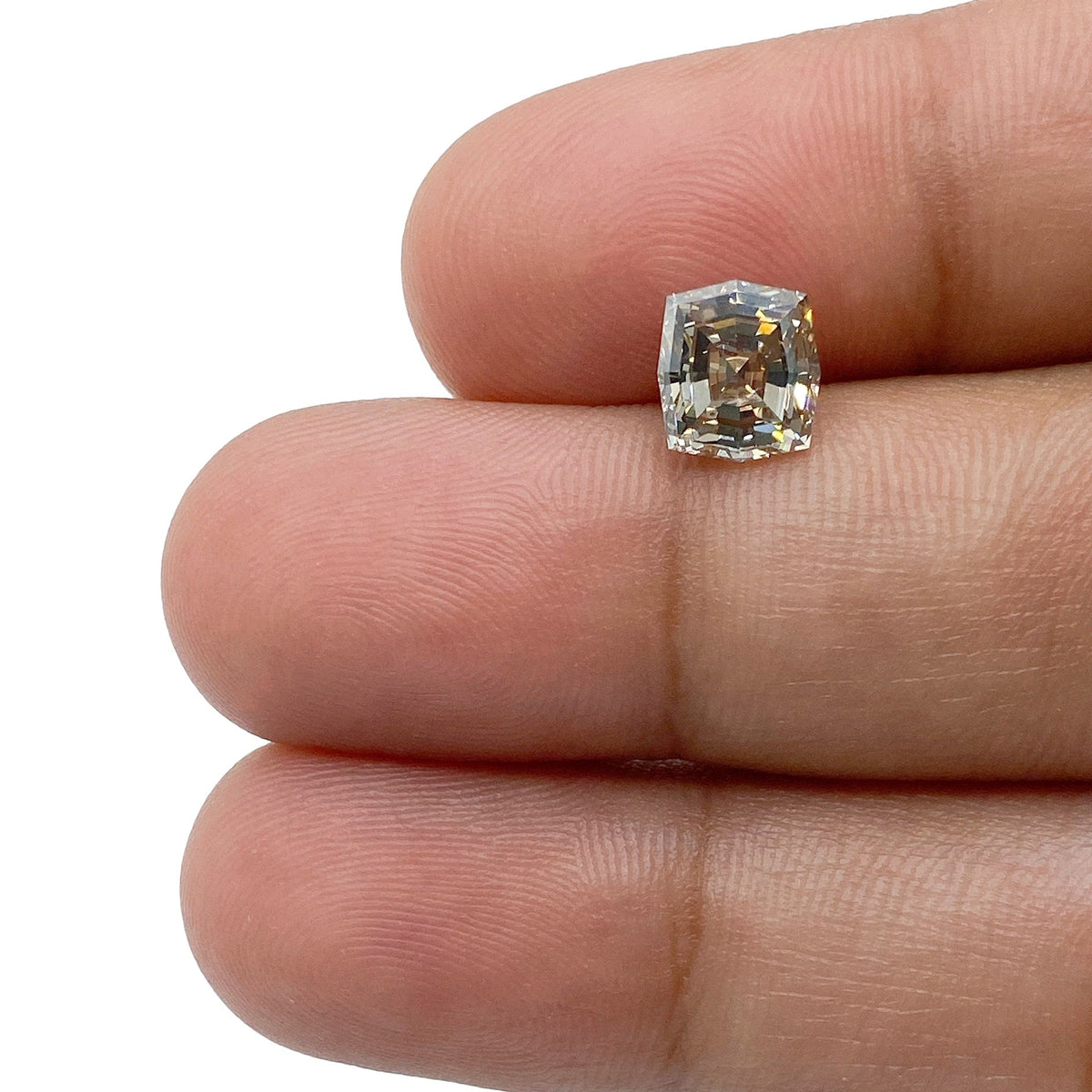 1.51ct | Champagne VVS Octagonal Shape Step Cut Diamond-Modern Rustic Diamond