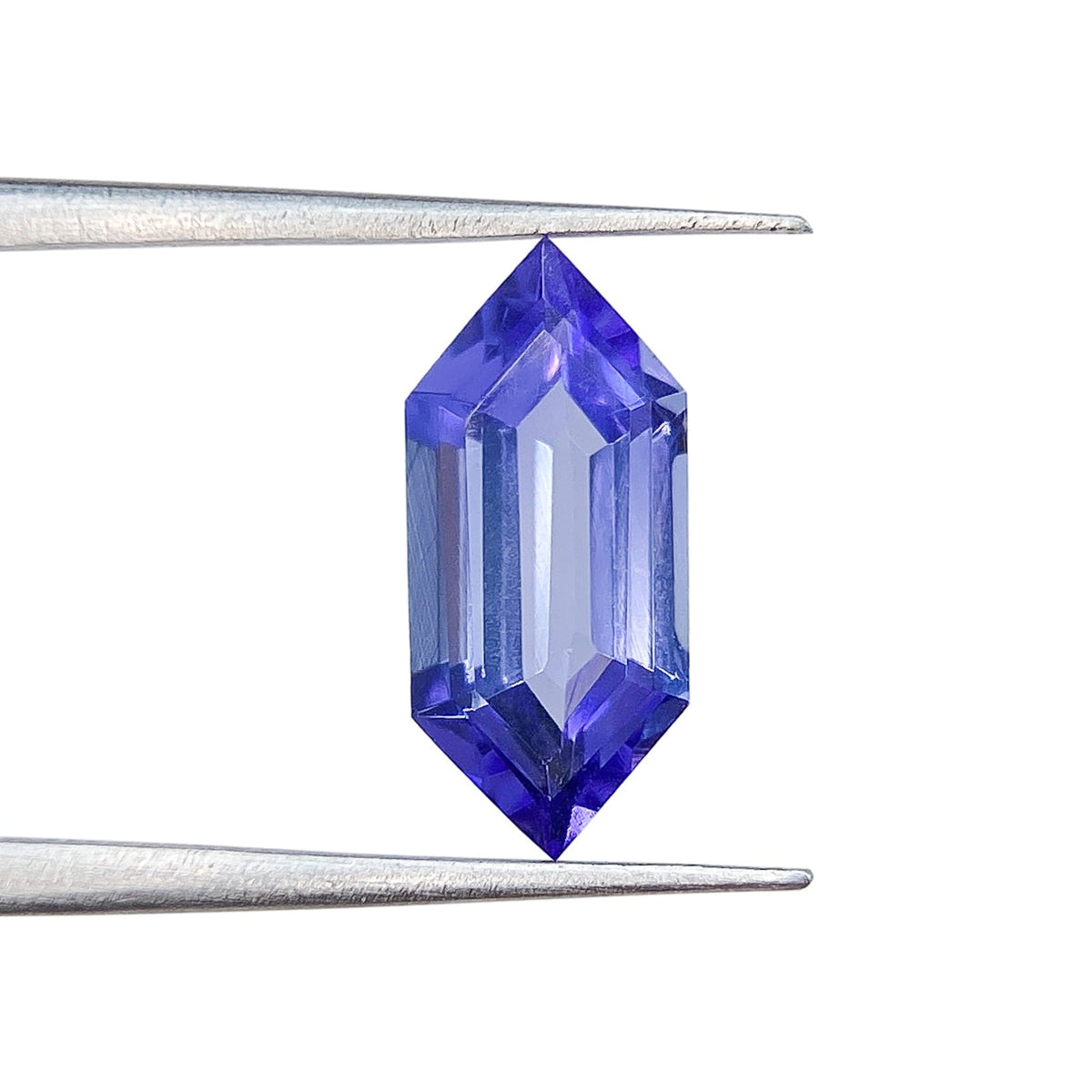 1.51ct | Hexagon Shape Step Cut Tanzanite-Modern Rustic Diamond