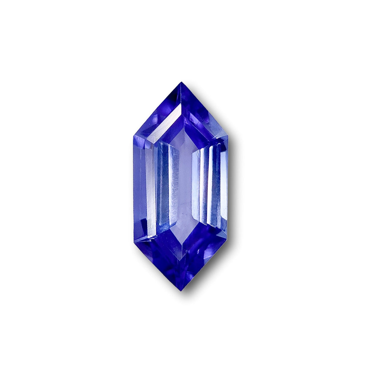 1.51ct | Hexagon Shape Step Cut Tanzanite-Modern Rustic Diamond