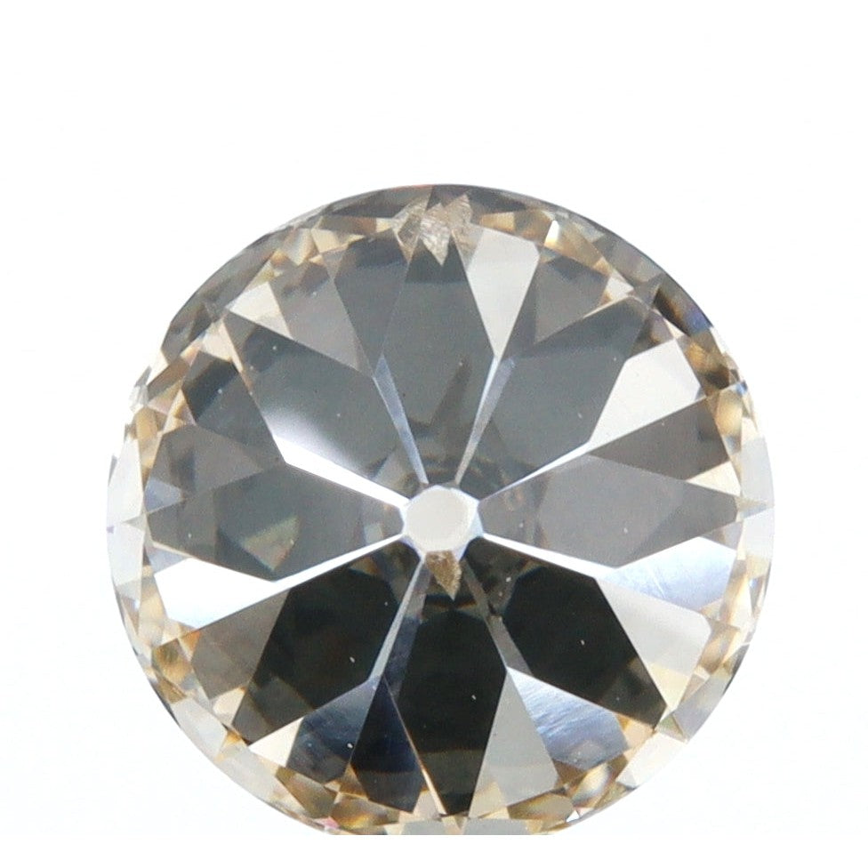 1.51ct | Light Brown VS-SI Round Shape Old European Cut Diamond-Modern Rustic Diamond