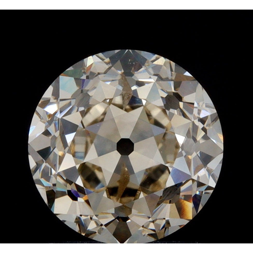 1.51ct | Light Brown VS-SI Round Shape Old European Cut Diamond-Modern Rustic Diamond