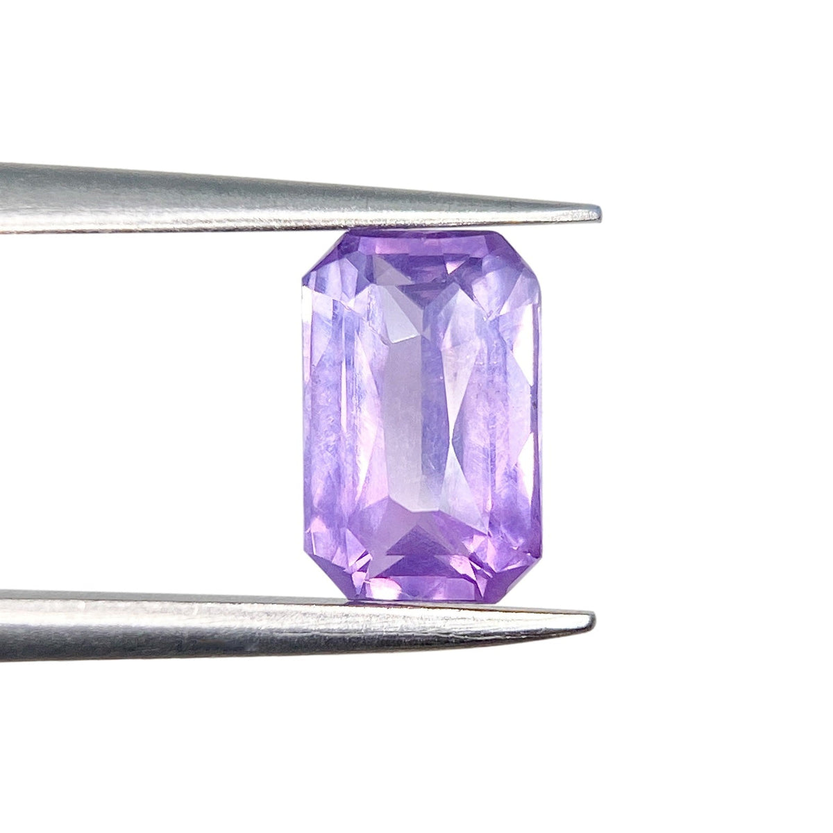 1.54ct | Emerald Cut Purple Silky Sapphire-Modern Rustic Diamond