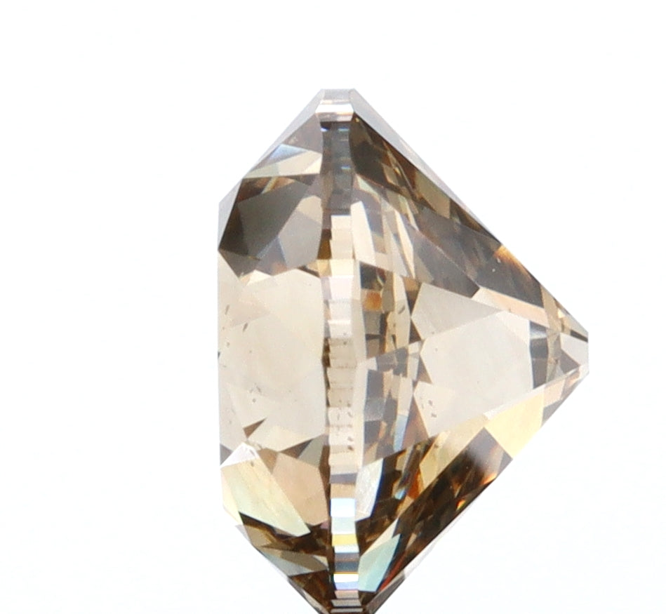 1.55ct | Champagne VVS Round Shape Old European Cut Diamond-Modern Rustic Diamond