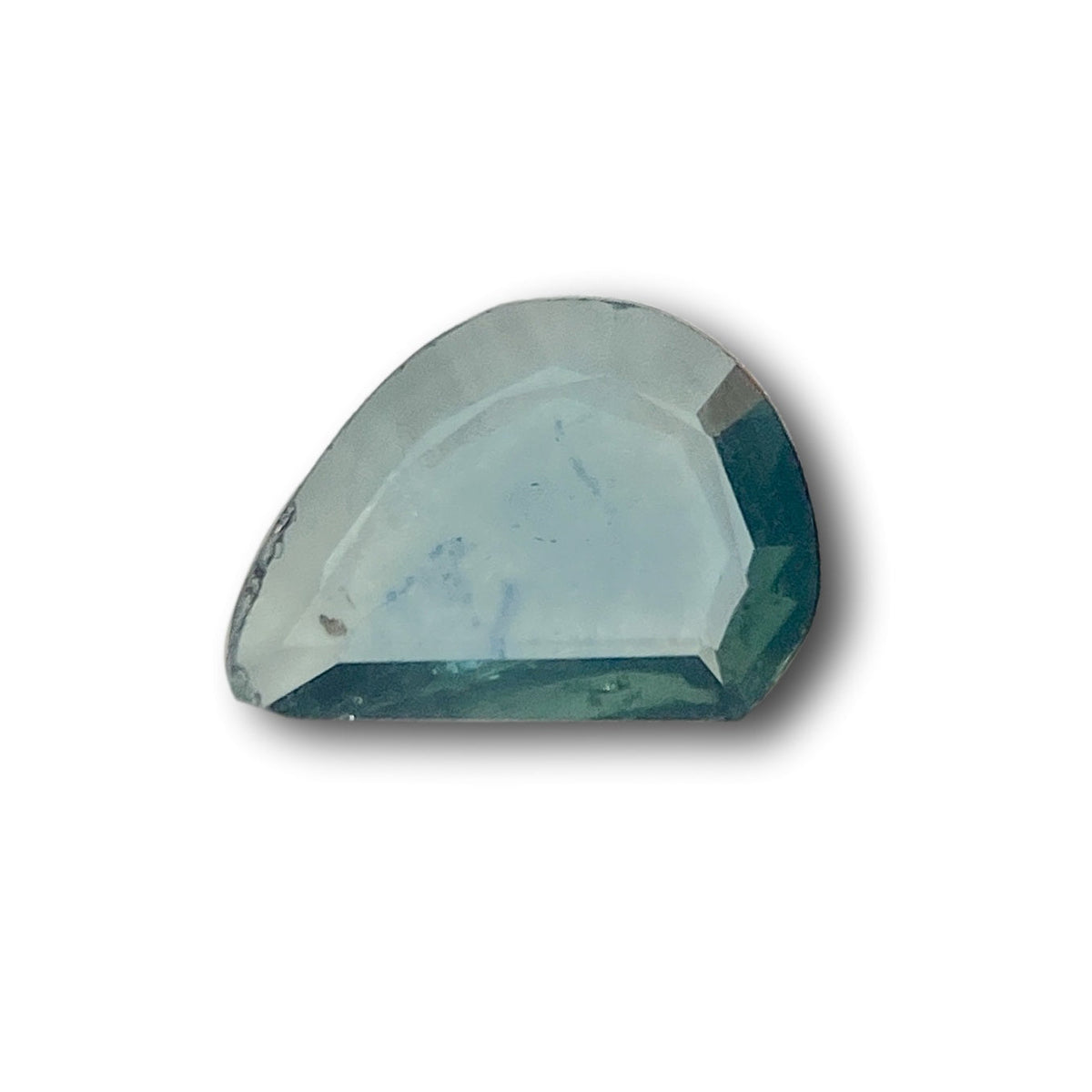 1.55ct | Portrait Cut Geometric Shape Blue Green Montana Sapphire-Modern Rustic Diamond