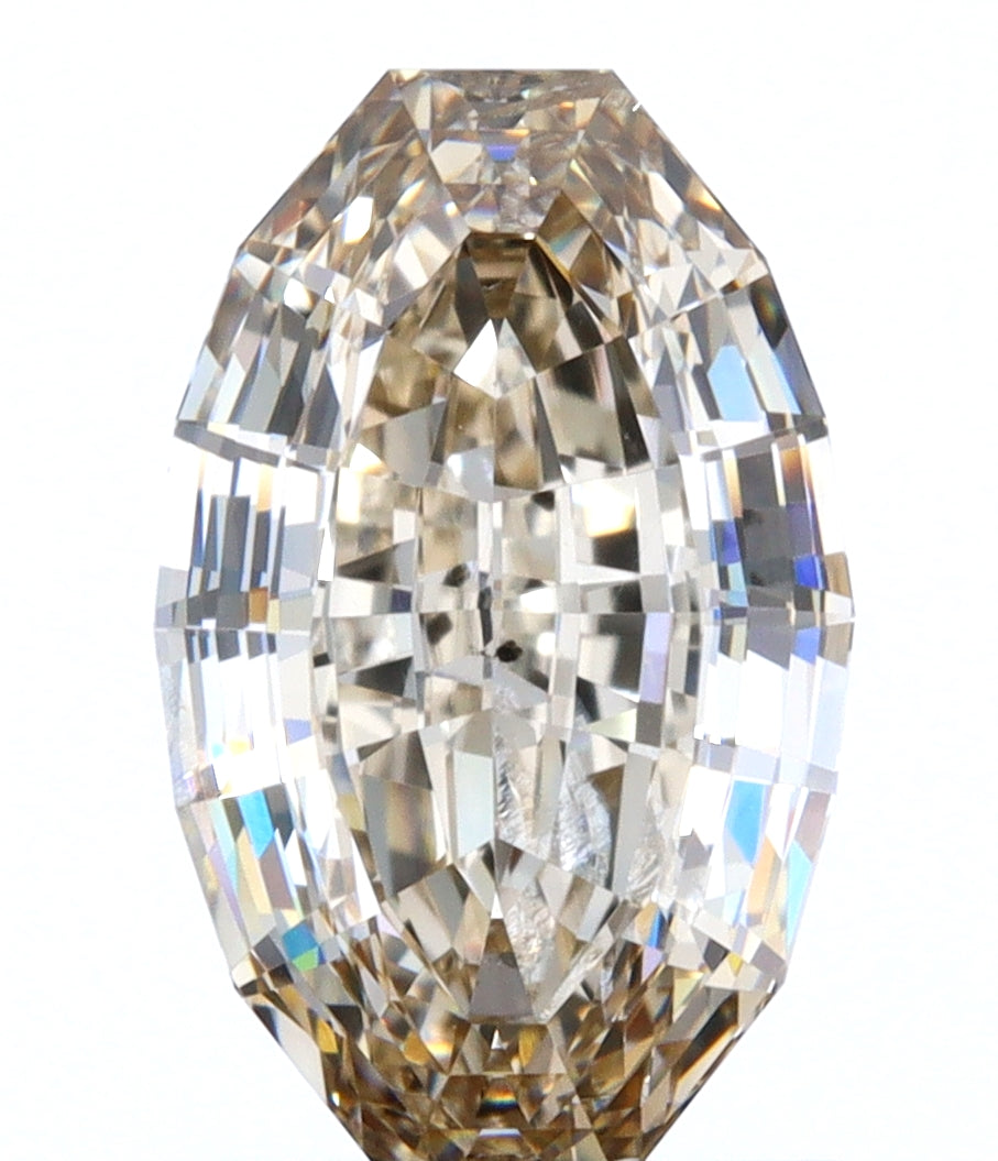 1.58ct | Champagne SI Oval Shape Step Cut Diamond-Modern Rustic Diamond