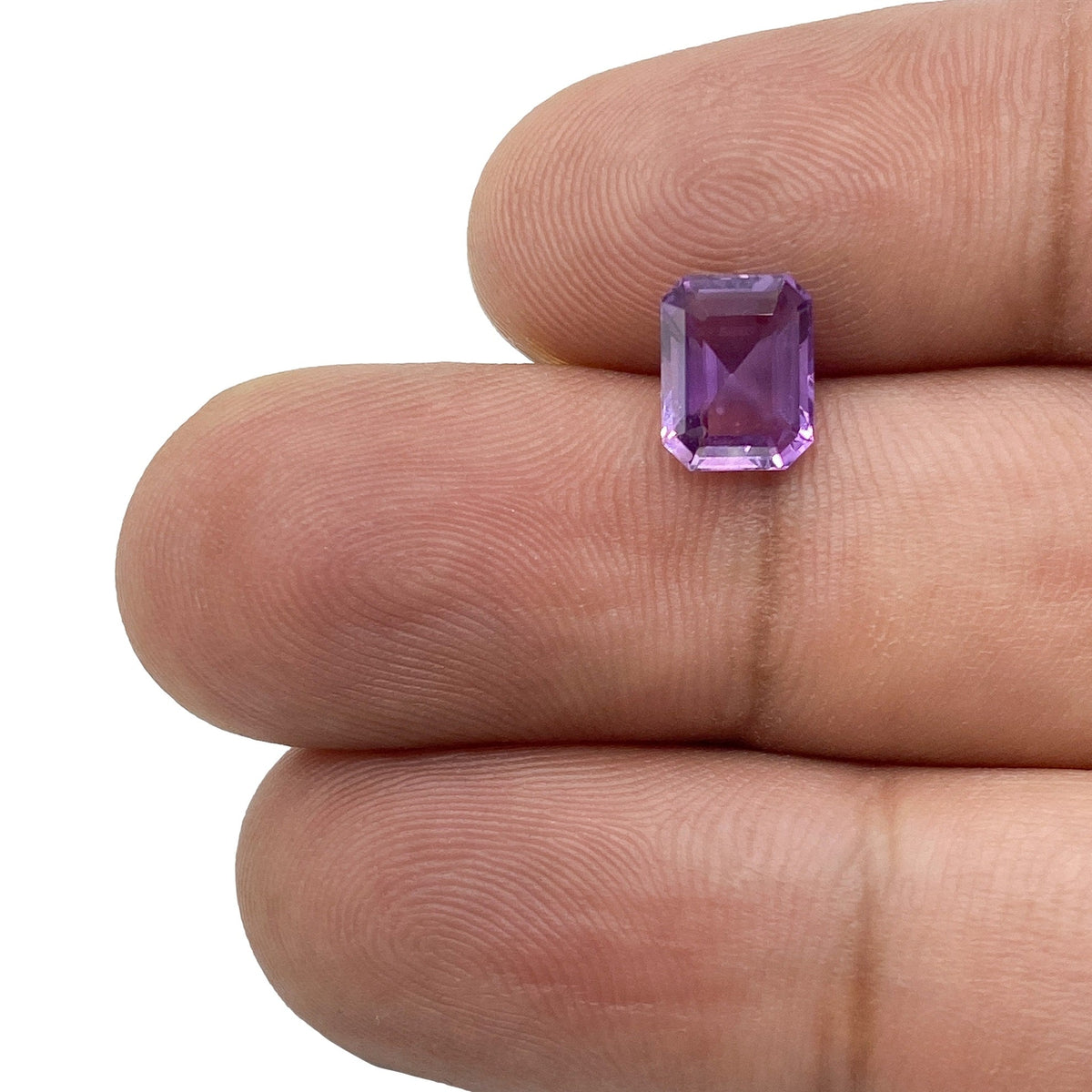 1.58ct | Emerald Cut Violet Sapphire-Modern Rustic Diamond