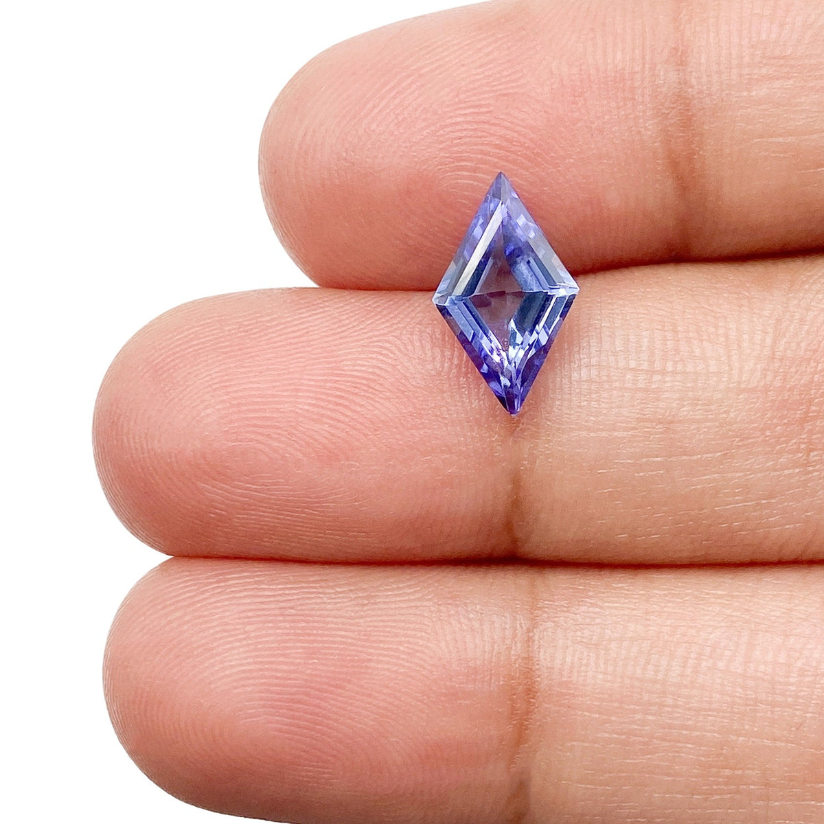 1.58ct | Lozenge Shape Step Cut Tanzanite-Modern Rustic Diamond