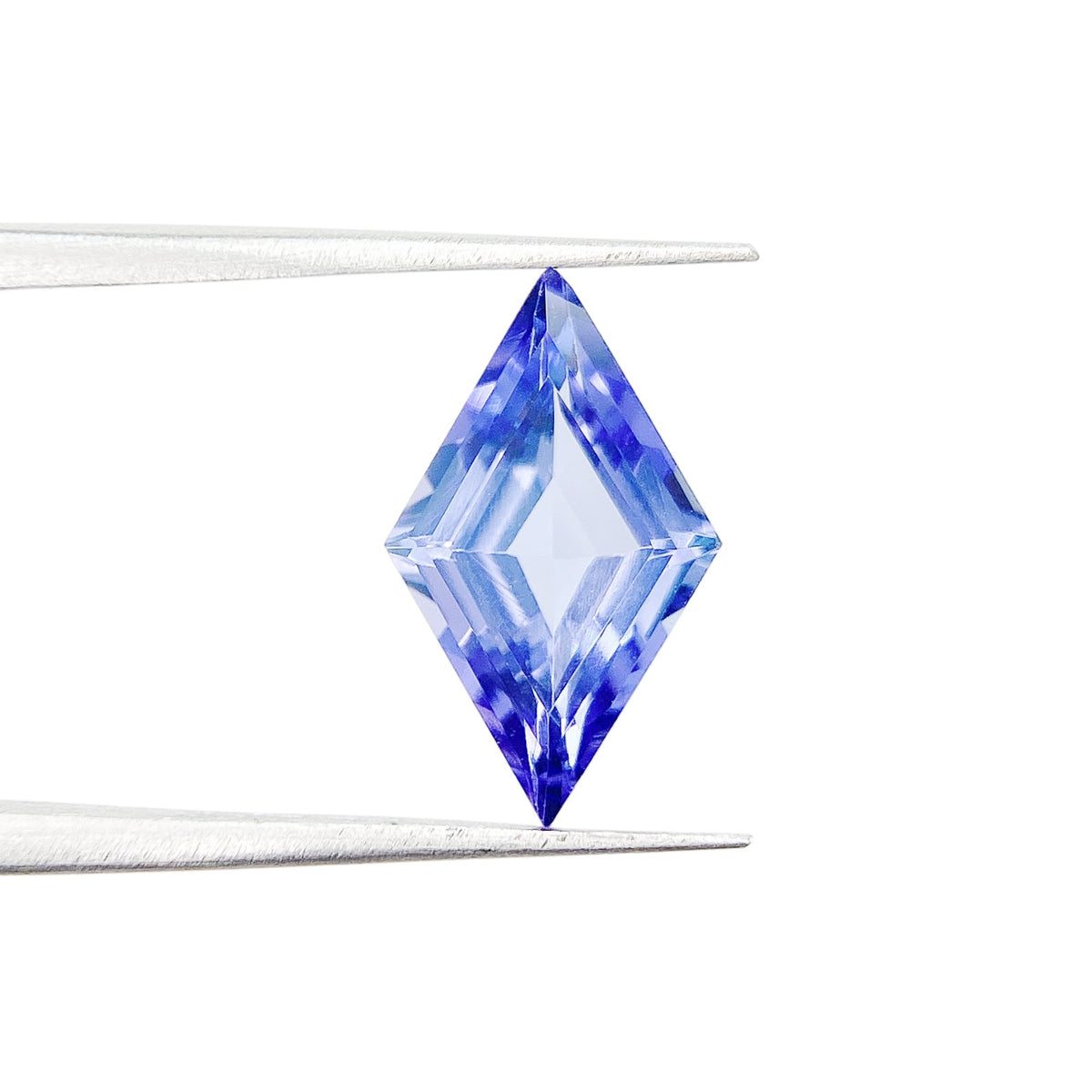 1.58ct | Lozenge Shape Step Cut Tanzanite-Modern Rustic Diamond