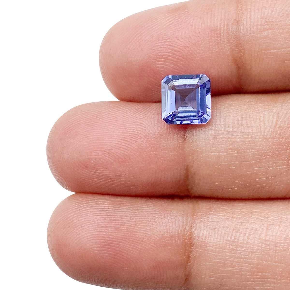 1.59ct | Asscher Shape Step Cut Tanzanite-Modern Rustic Diamond