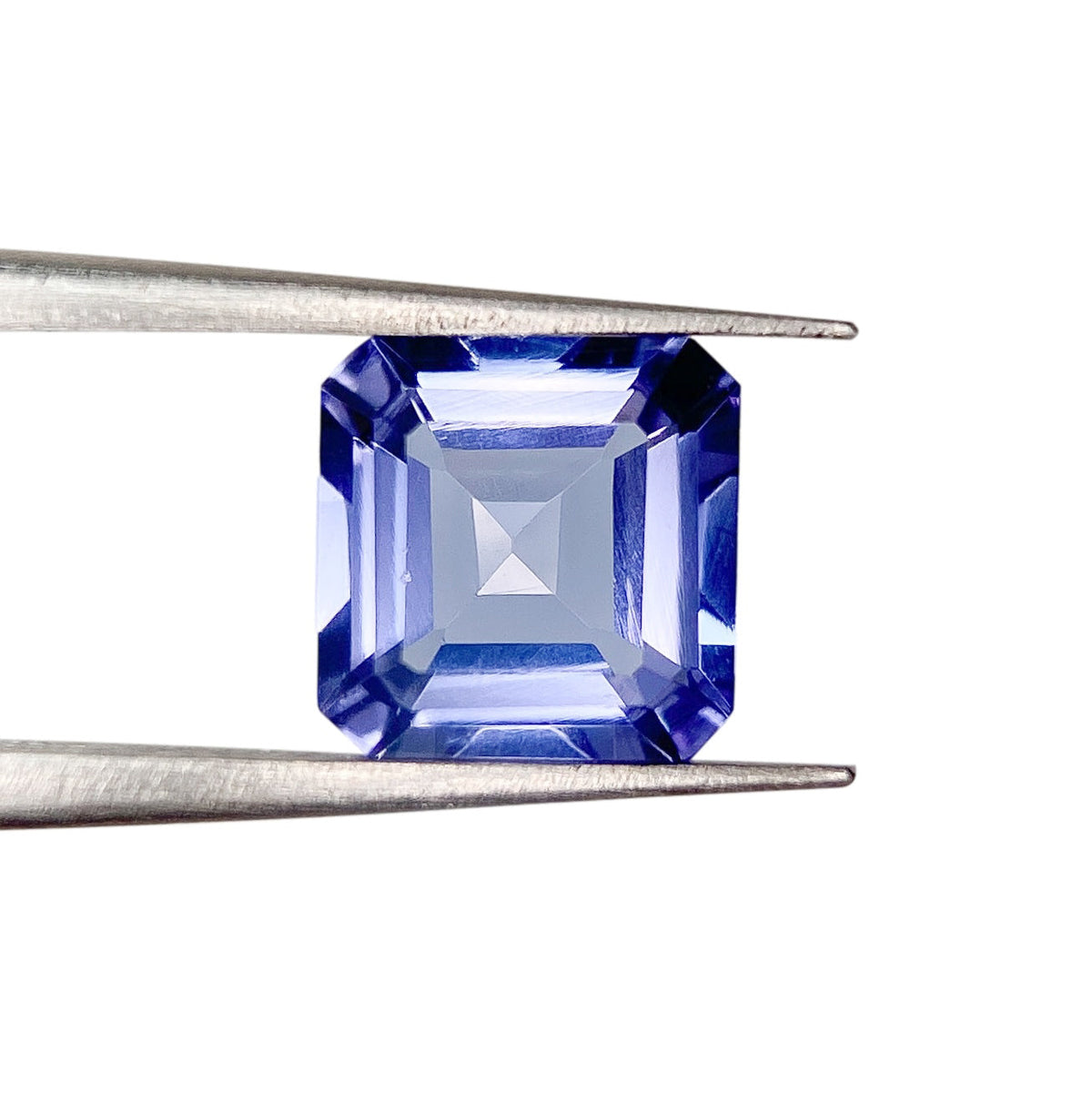 1.59ct | Asscher Shape Step Cut Tanzanite-Modern Rustic Diamond