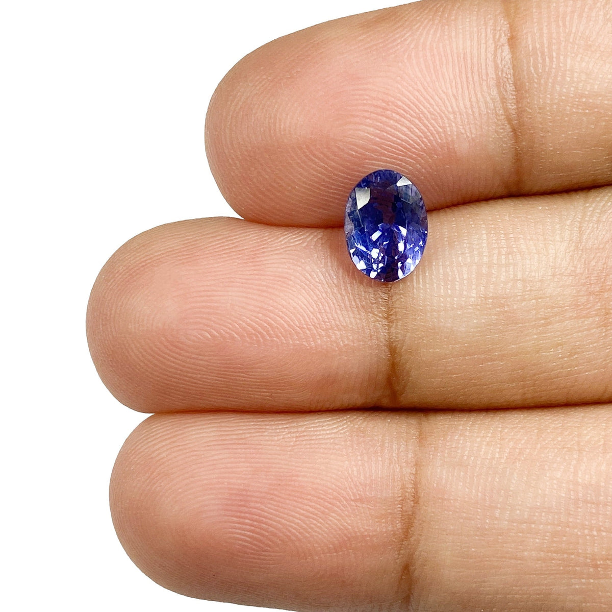 1.59ct | Brilliant Cut Oval Shape Blue Sapphire-Modern Rustic Diamond