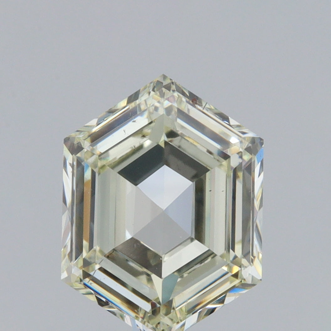 0.99ct | Light Color VS Hexagon Shape Step Cut Diamond - Modern Rustic Diamond