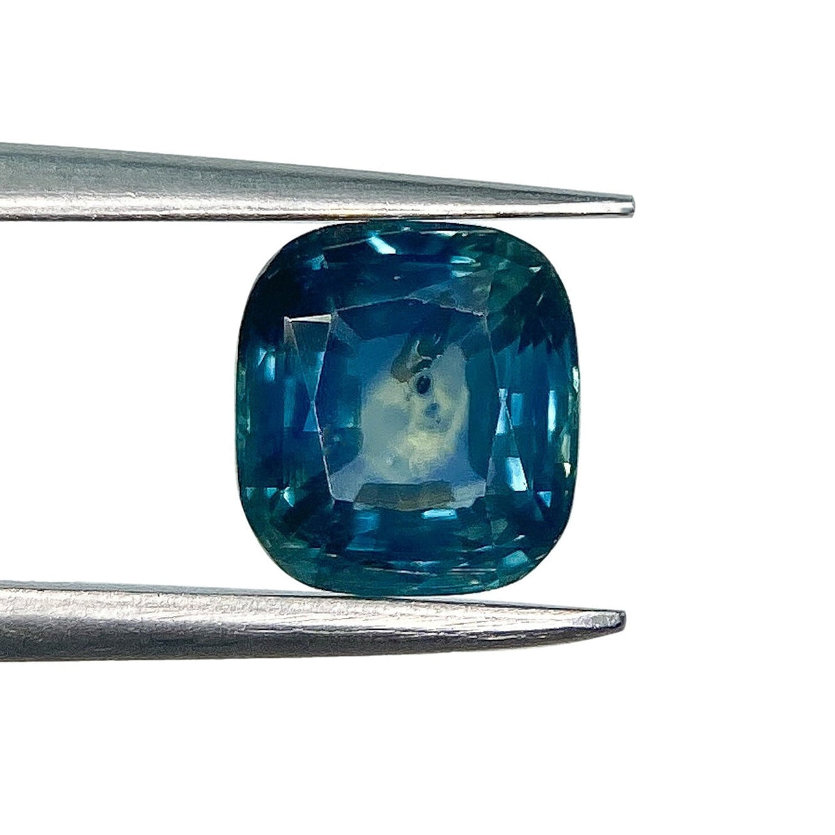 1.66ct | Brilliant Cut Cushion Shape Blue Montana Sapphire-Modern Rustic Diamond