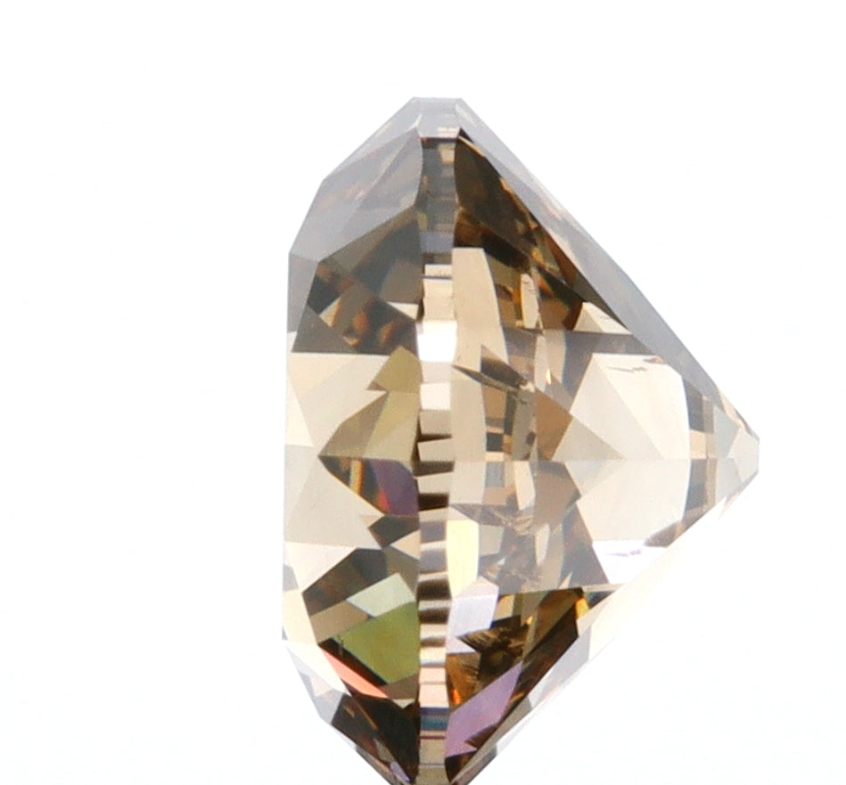 1.66ct | Cognac VVS Round Shape Old European Cut Diamond-Modern Rustic Diamond