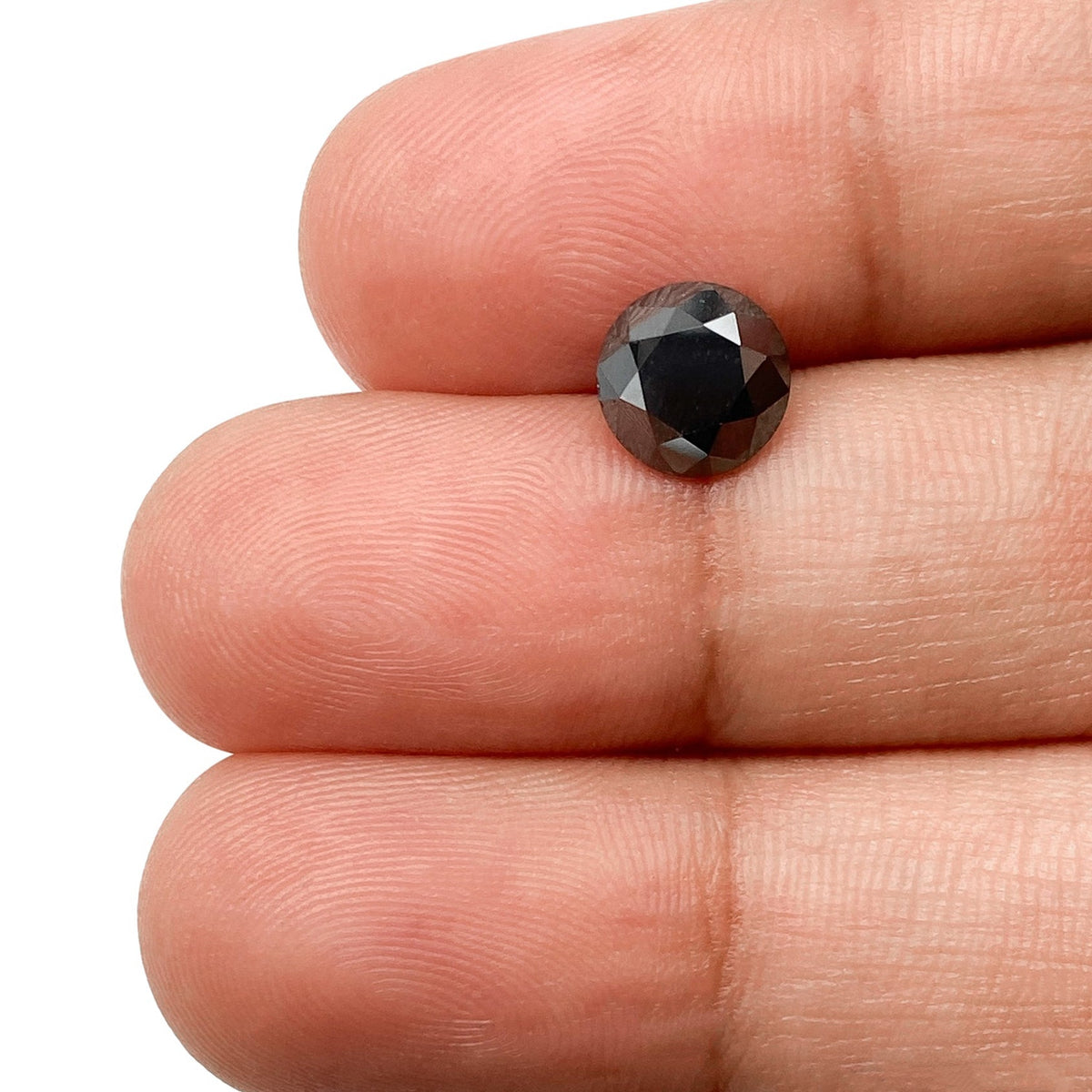 1.67ct | Black/ Round Shape Brilliant Cut Diamond-Modern Rustic Diamond