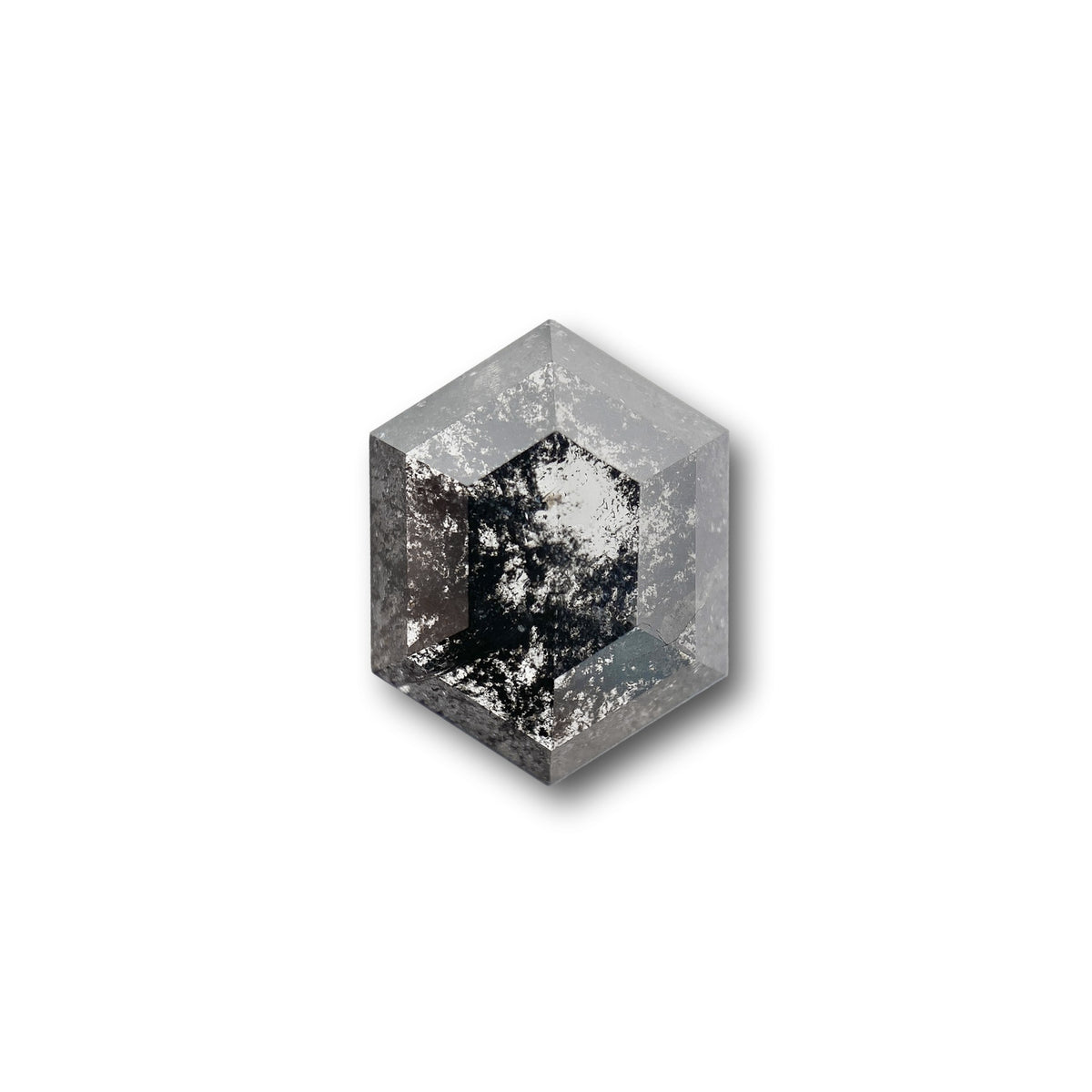 2.91ct | Rustic Hexagon Shape Step Cut Diamond - Modern Rustic Diamond