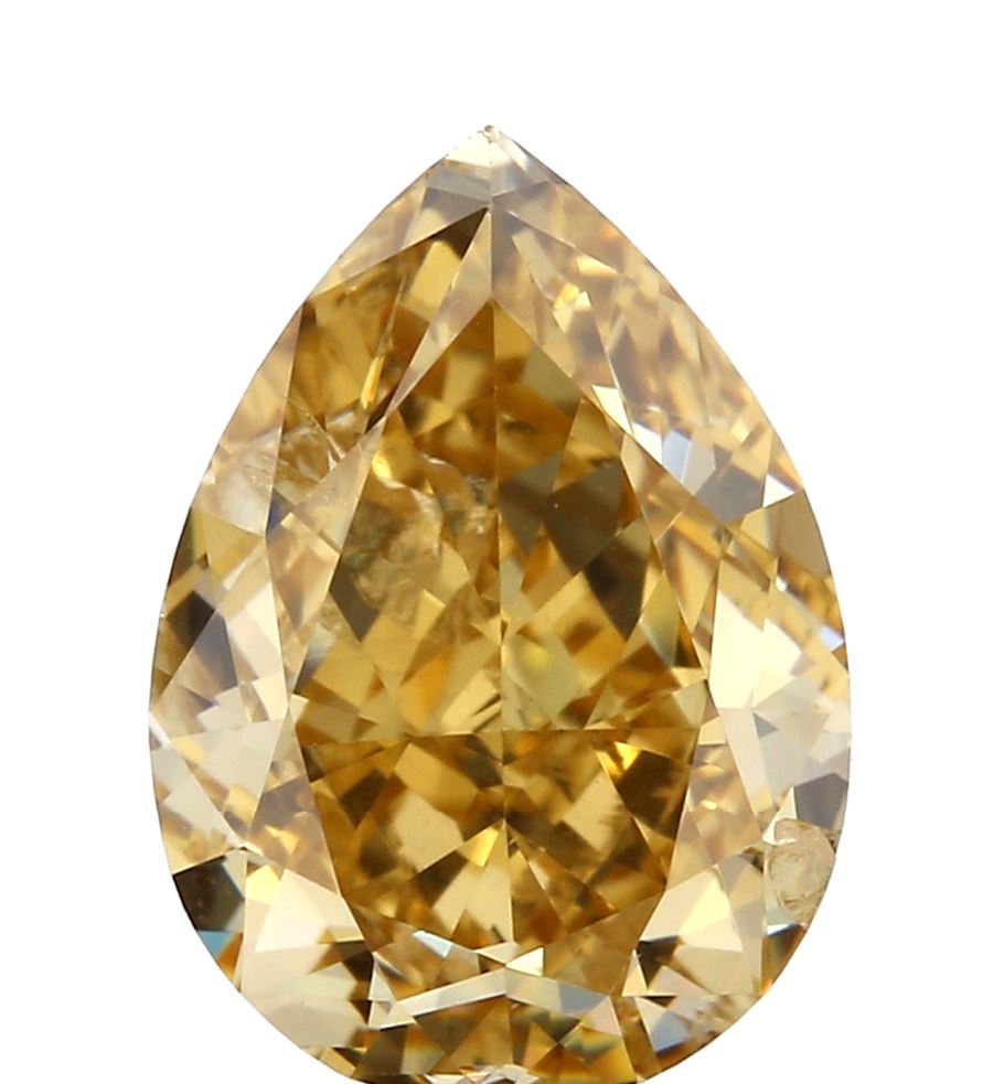 2.01ct | Yl-Fboy I1 Pear Shape Brilliant Cut Diamond (GIA) - Modern Rustic Diamond