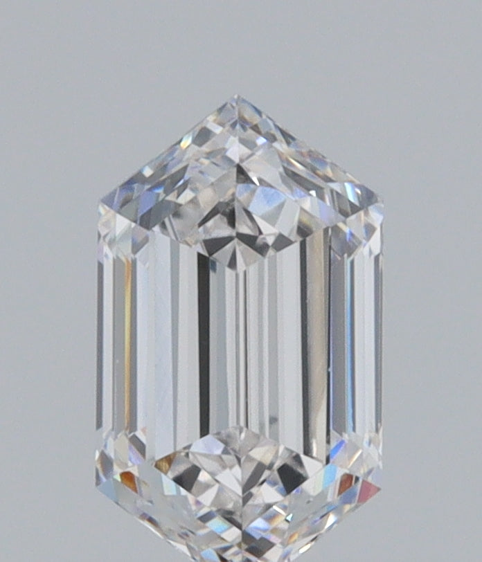 0.51ct | E/VS1 Hexagon Shape Step Cut Diamond (GIA) - Modern Rustic Diamond