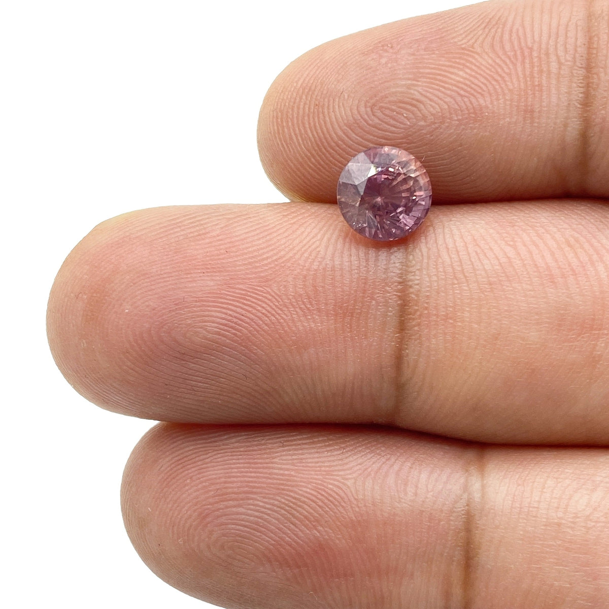 1.72ct | Brilliant Cut Round Shape Pink Sapphire-Modern Rustic Diamond