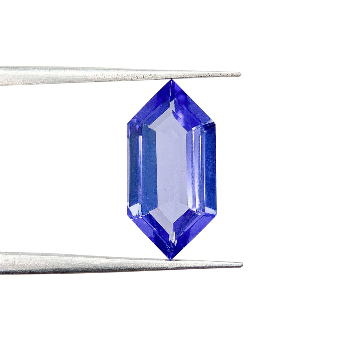 1.78ct | Hexagon Shape Step Cut Tanzanite-Modern Rustic Diamond