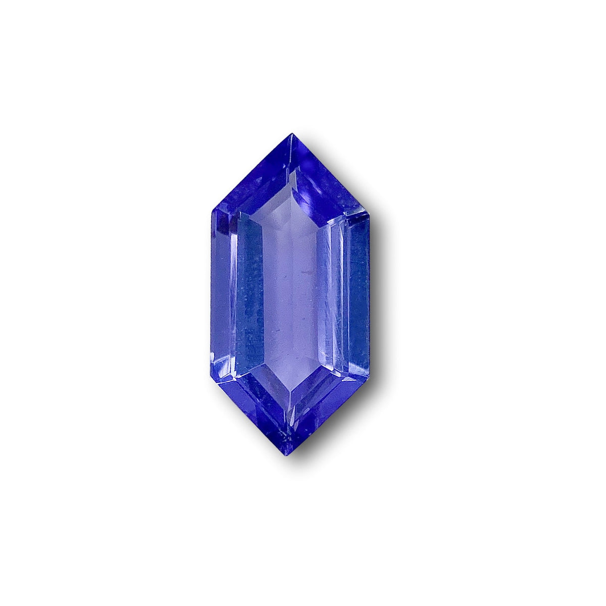 1.78ct | Hexagon Shape Step Cut Tanzanite-Modern Rustic Diamond