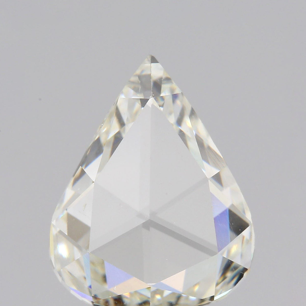 2.61ct | Light Color VVS Pear Shape Rose Cut Diamond - Modern Rustic Diamond